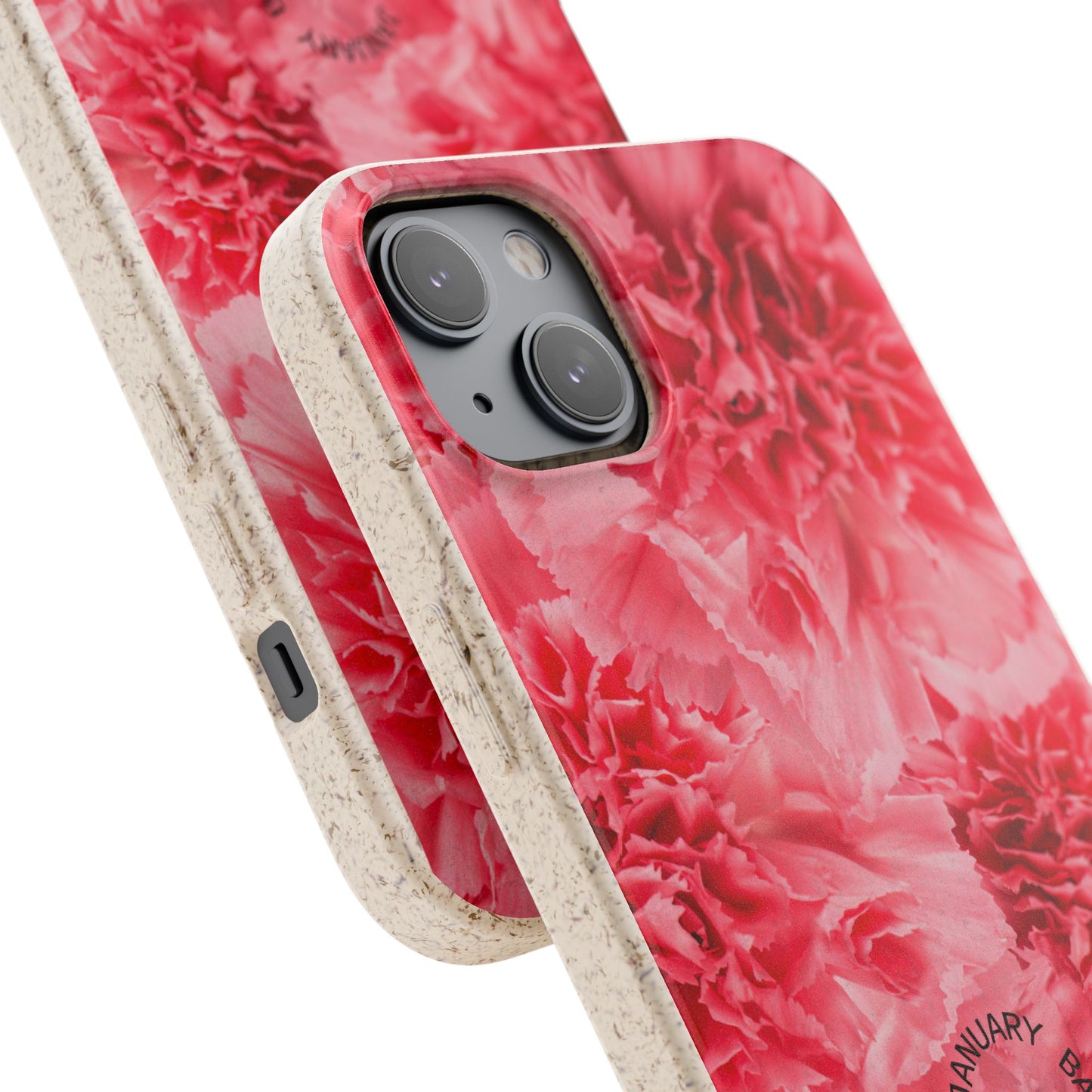 January Eco-friendly birth flower - Biodegradable case