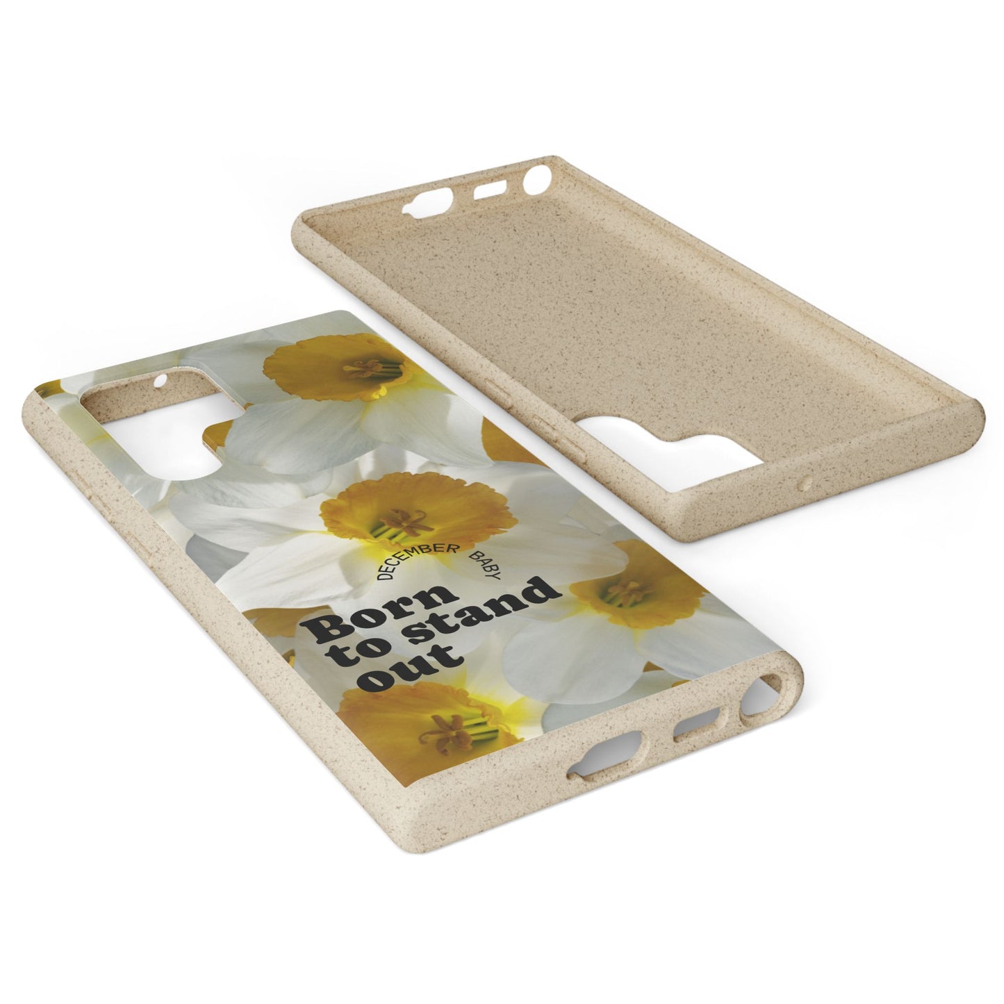 December Eco-friendly birth flower - Biodegradable case