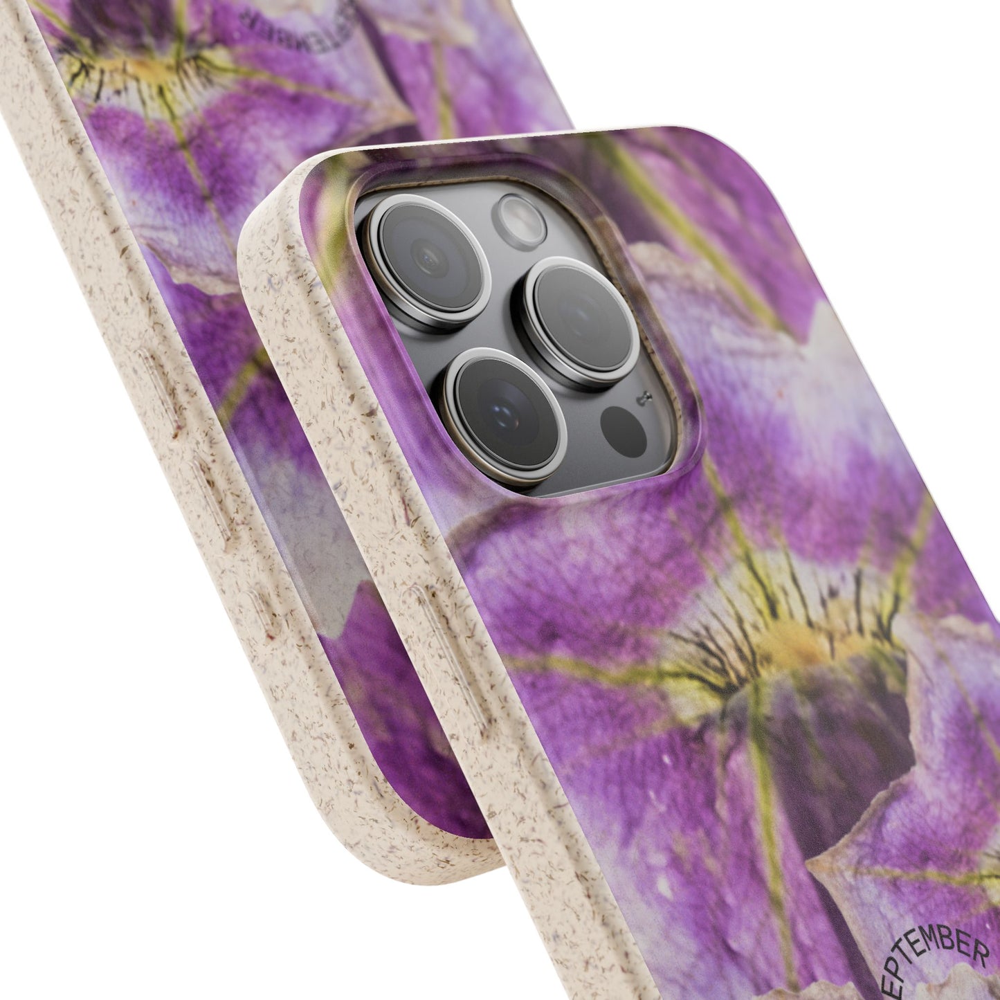 September Eco-friendly birth flower - Biodegradable case