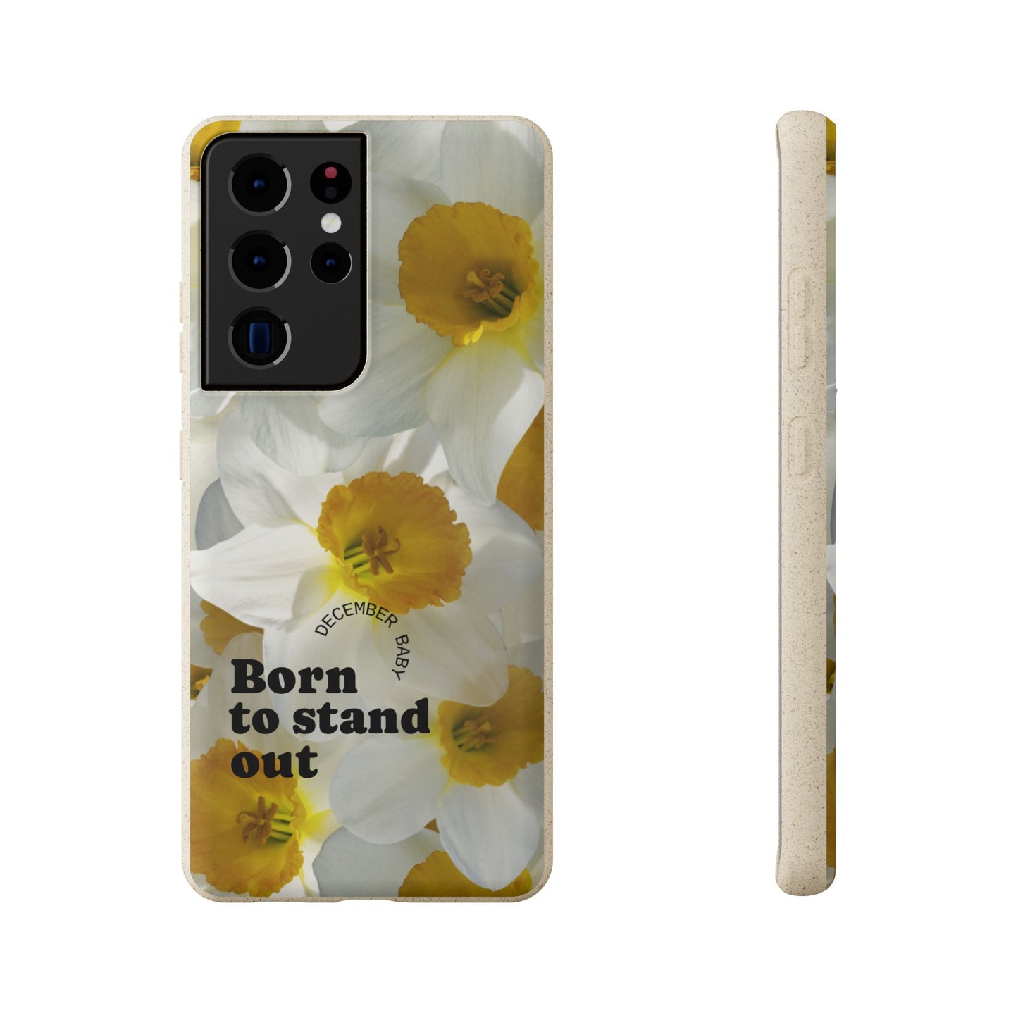 December Eco-friendly birth flower - Biodegradable case