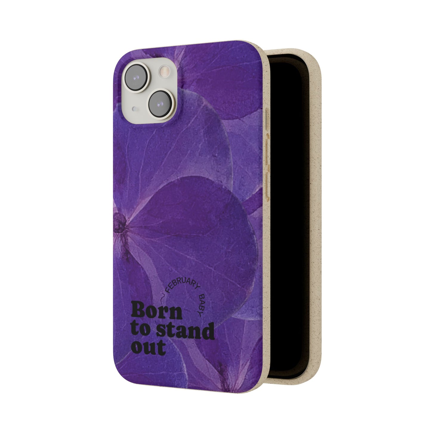 Eco-Friendly February birth flower - Biodegradable case
