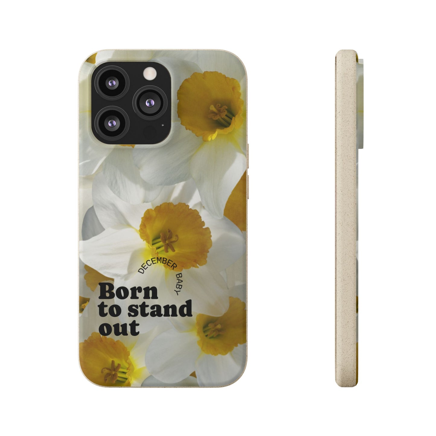 December Eco-friendly birth flower - Biodegradable case