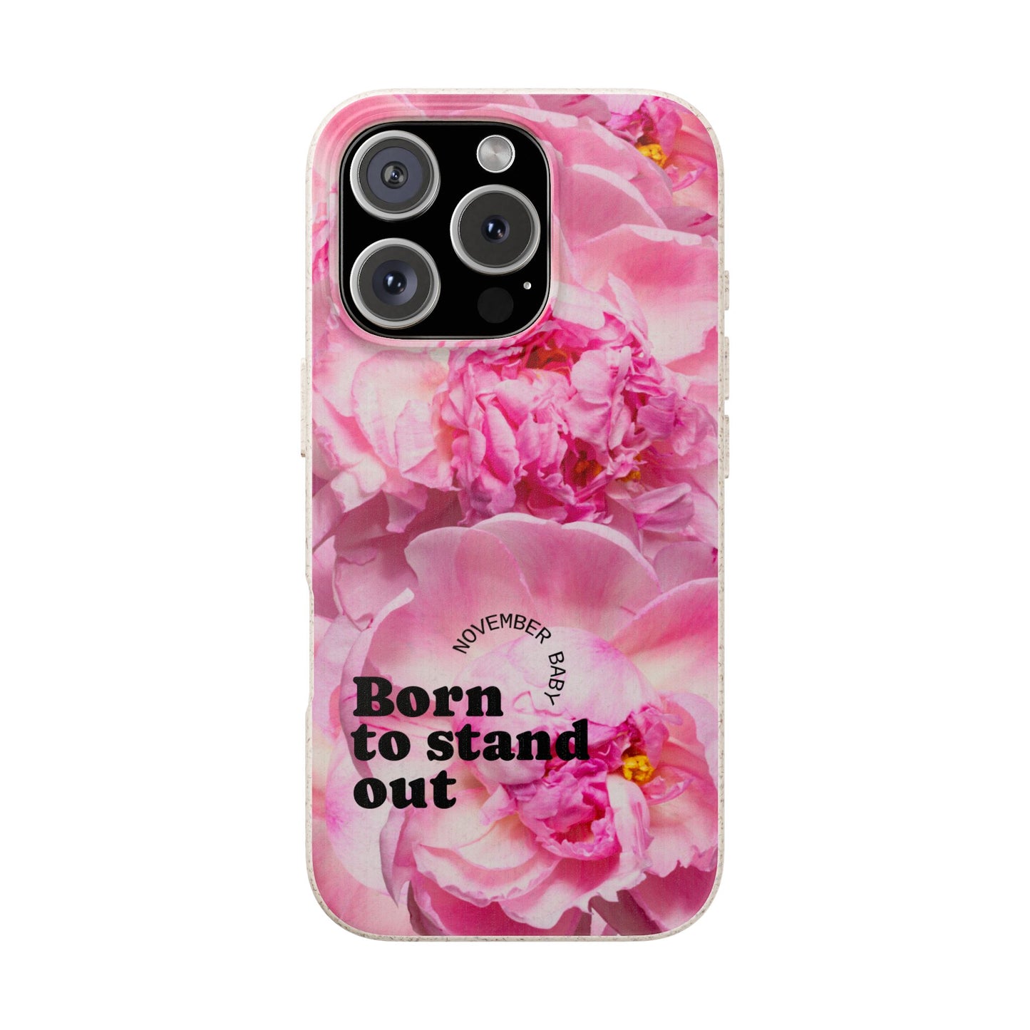 November Eco-friendly birth flower - Biodegradable case