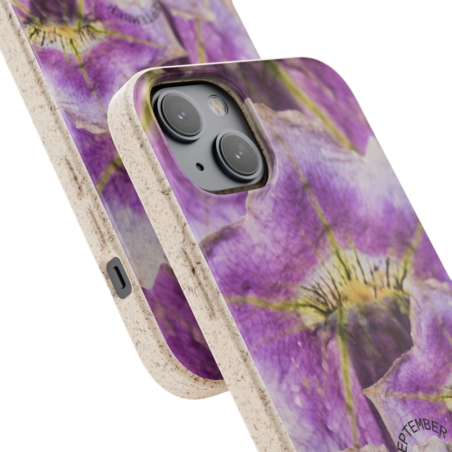 September Eco-friendly birth flower - Biodegradable case