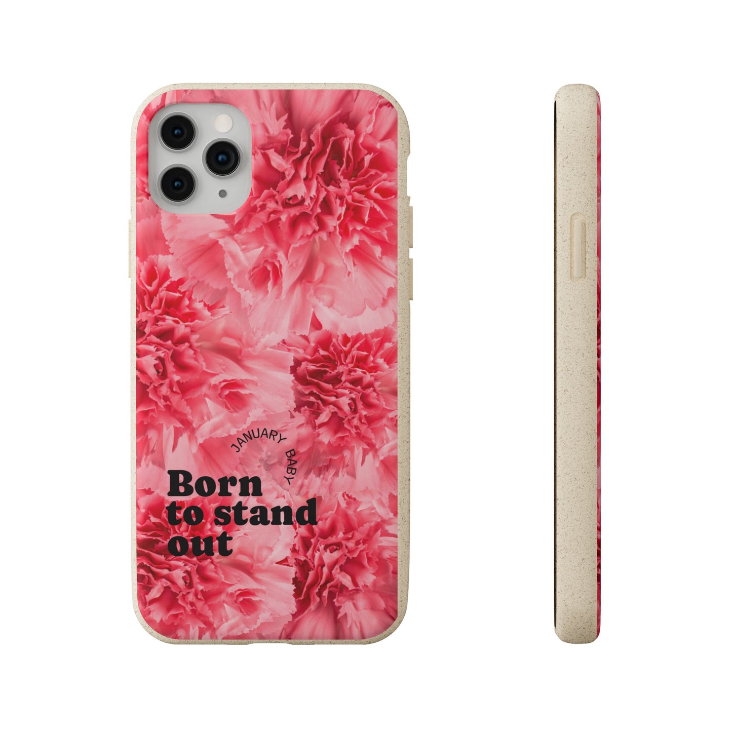 January Eco-friendly birth flower - Biodegradable case