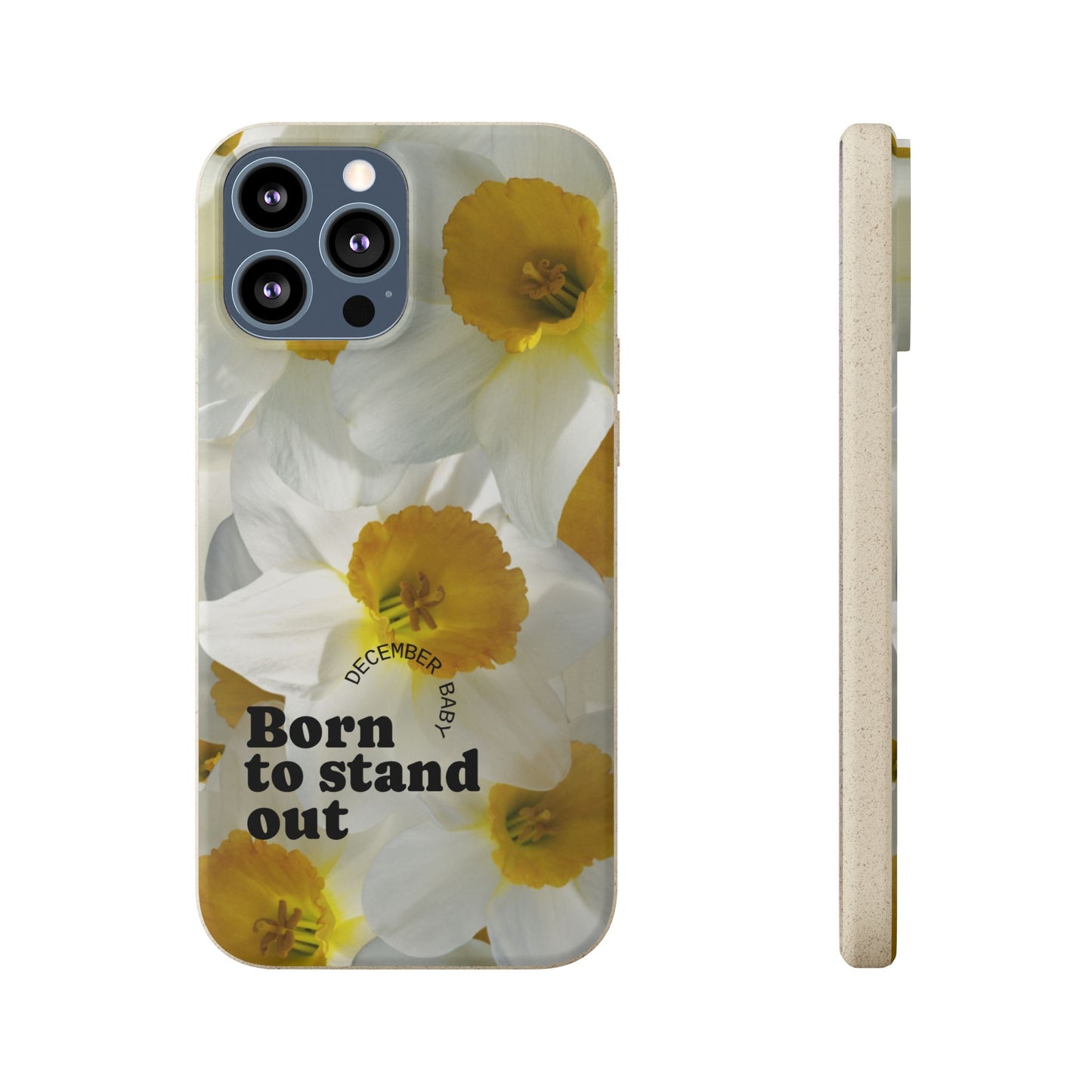 December Eco-friendly birth flower - Biodegradable case