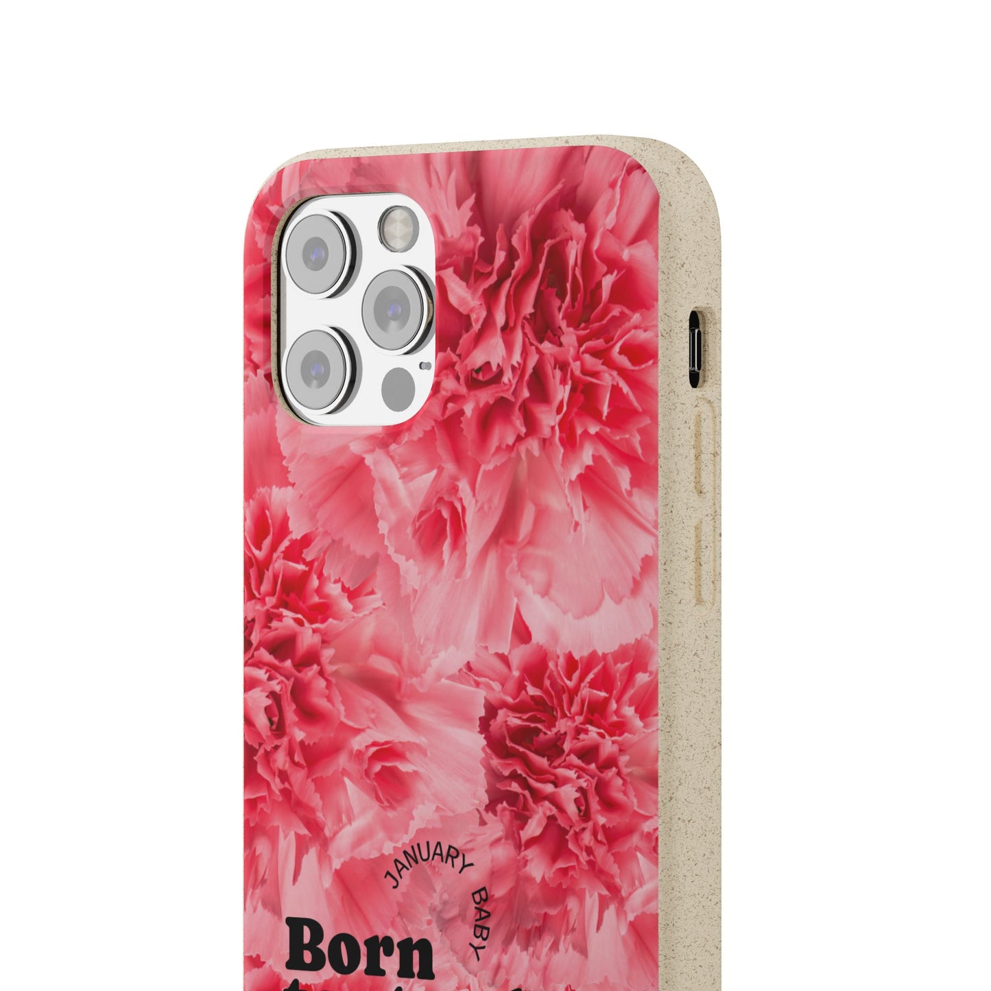 January Eco-friendly birth flower - Biodegradable case