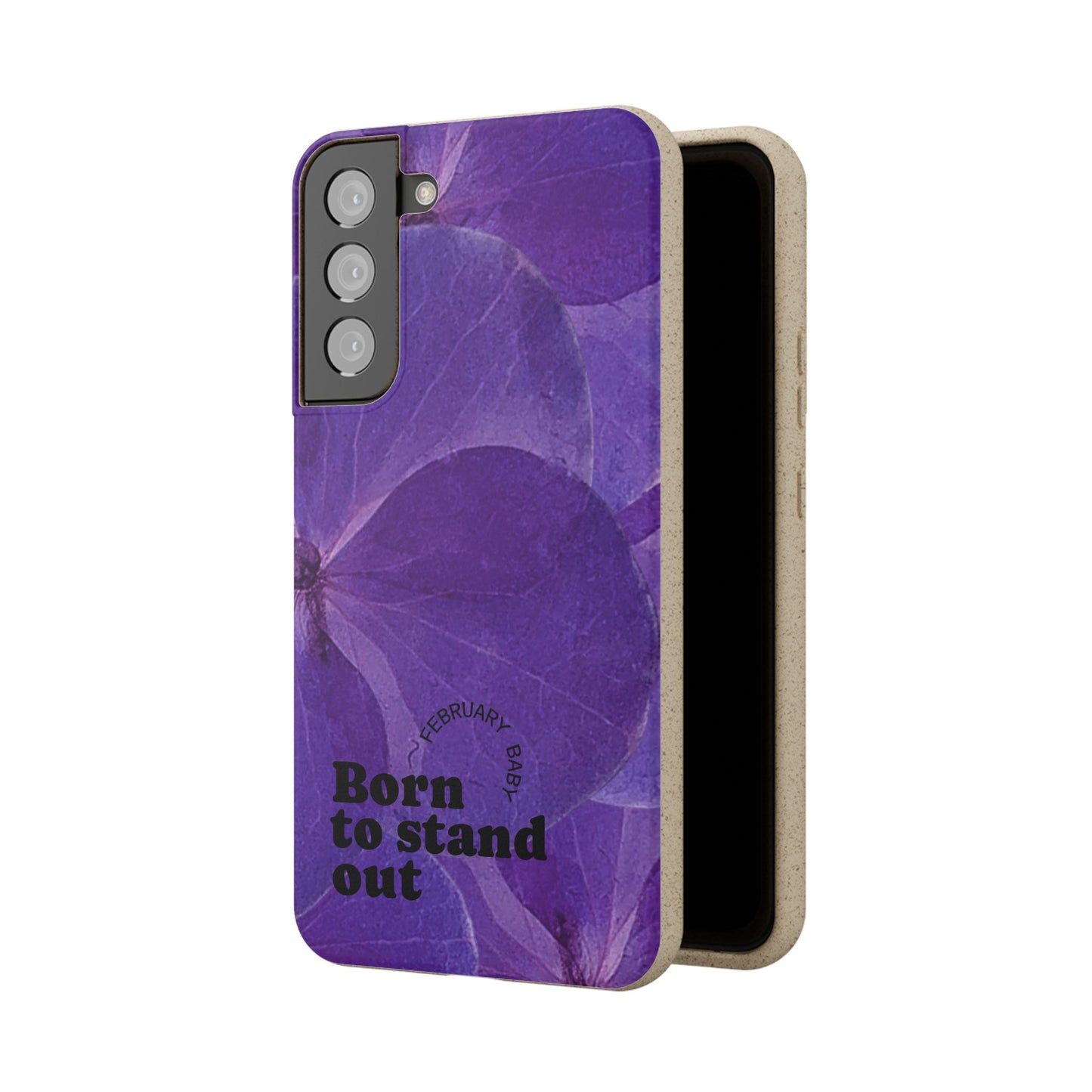 Eco-Friendly February birth flower - Biodegradable case