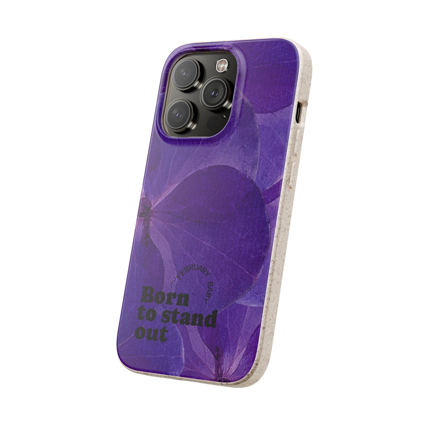 Eco-Friendly February birth flower - Biodegradable case