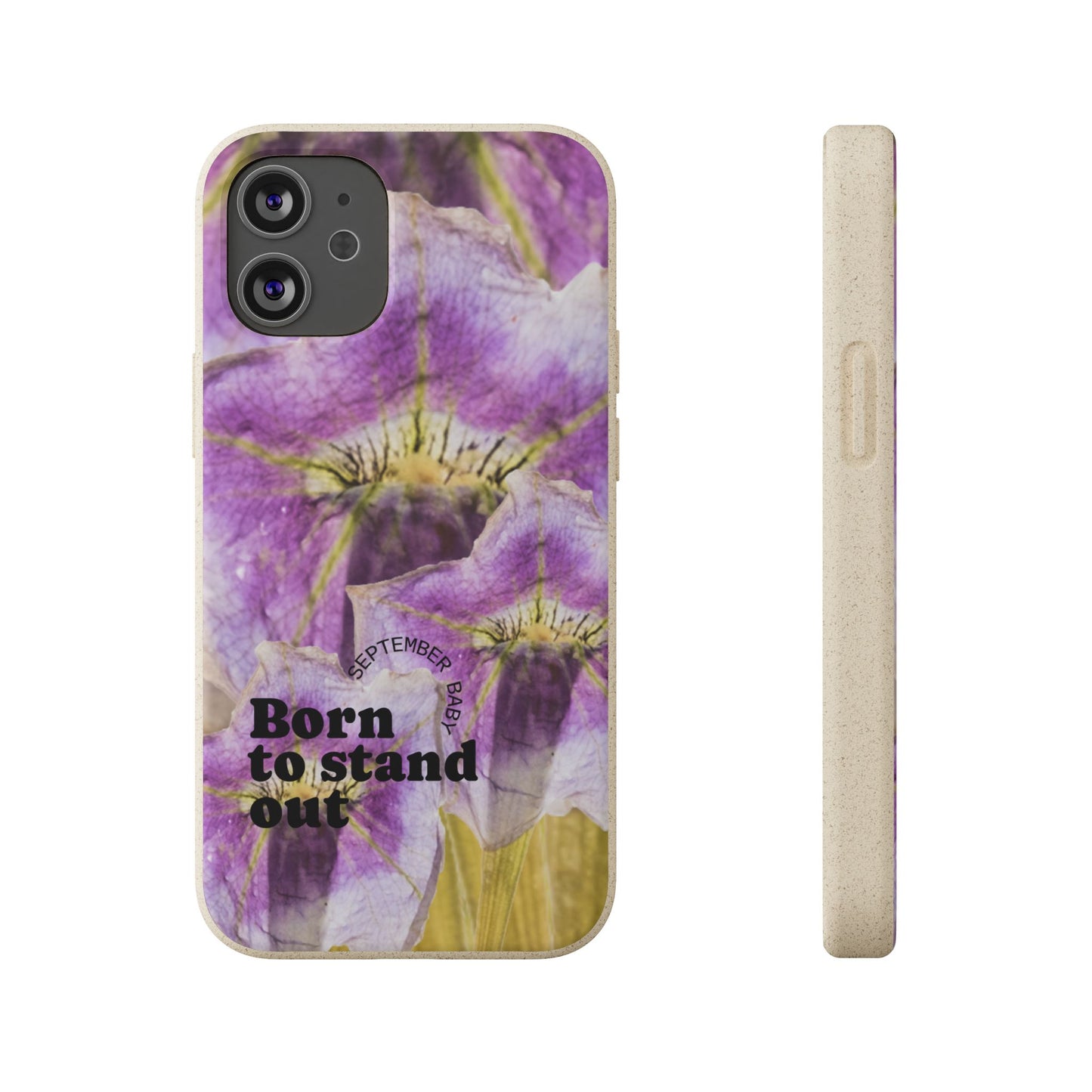 September Eco-friendly birth flower - Biodegradable case