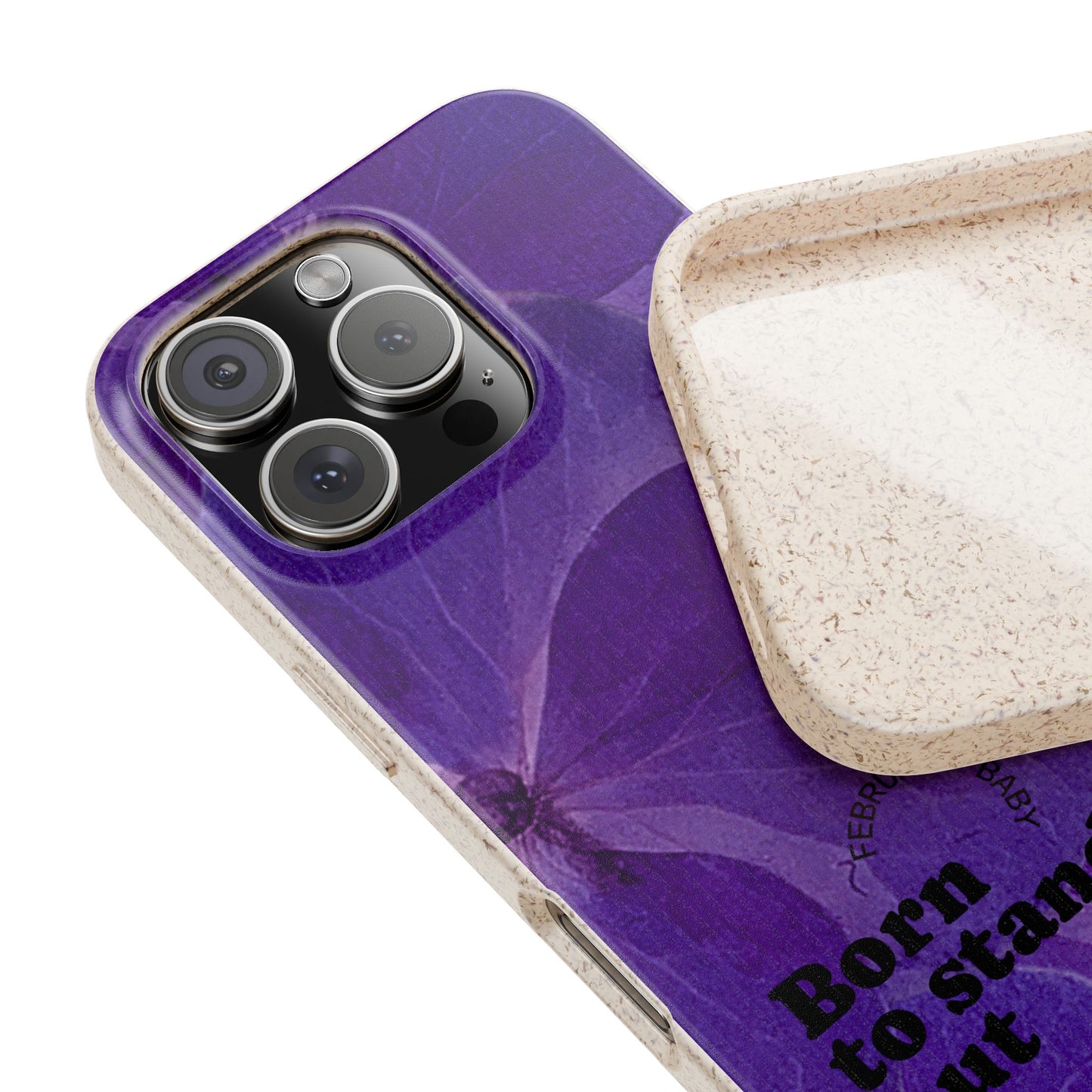 Eco-Friendly February birth flower - Biodegradable case
