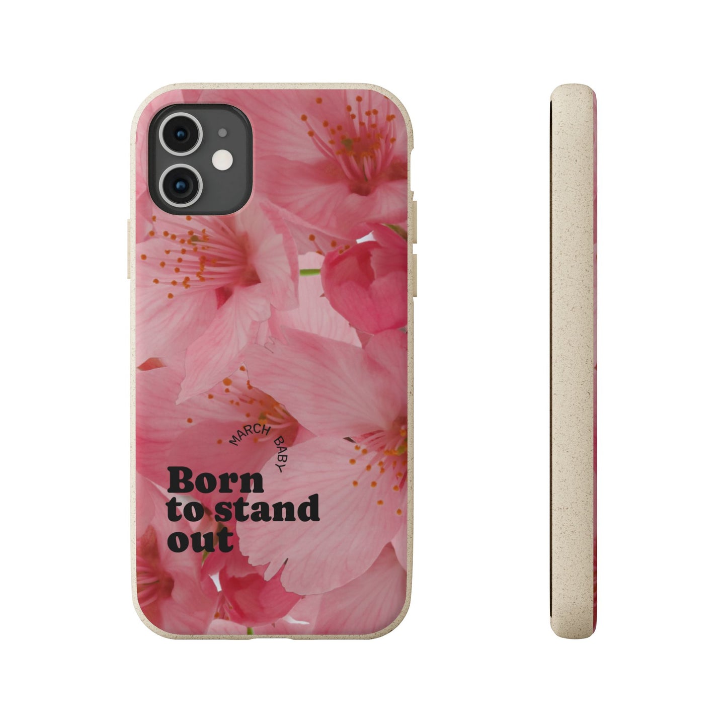 March Eco-friendly birth flower - Biodegradable case
