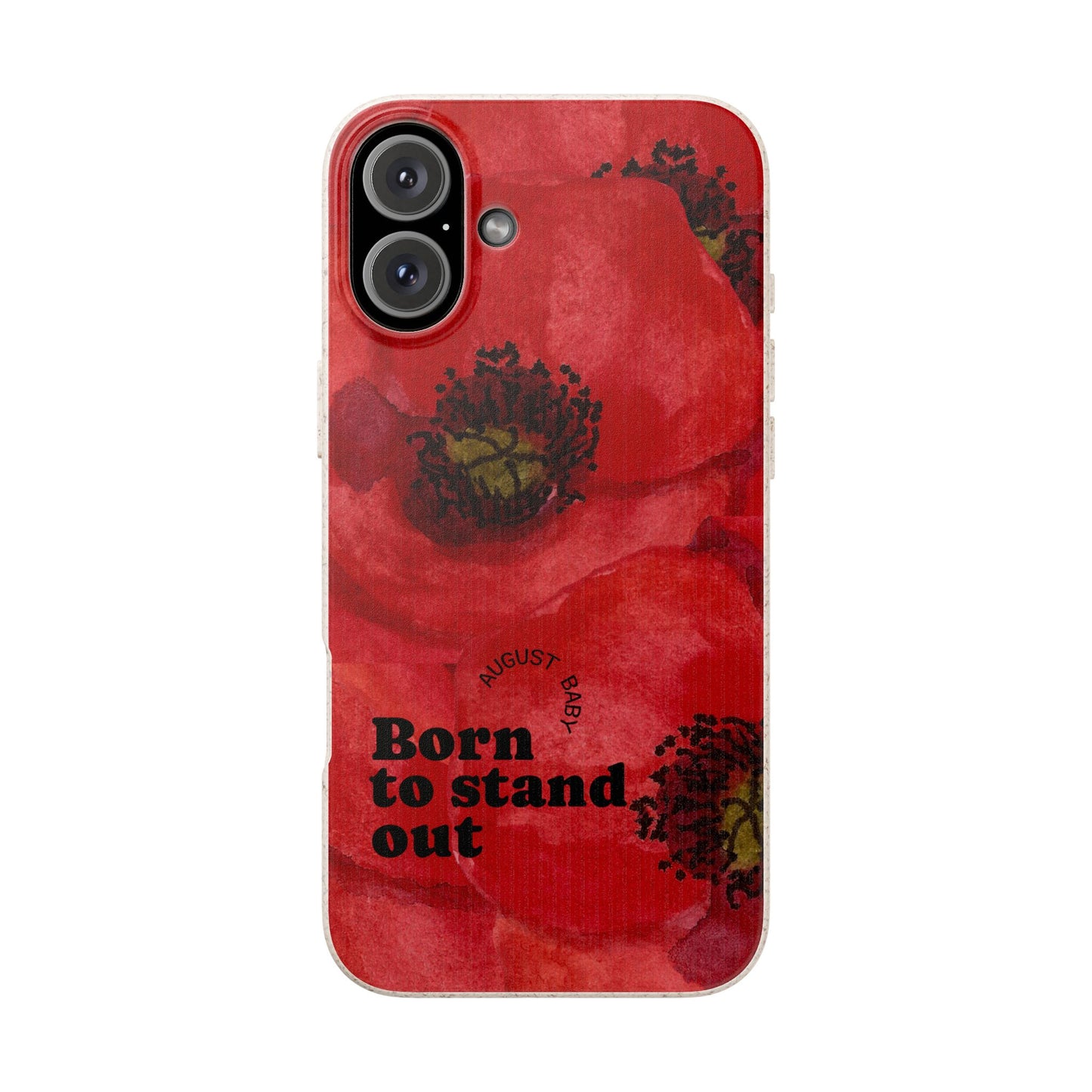 August Eco-friendly birth flower - Biodegradable case