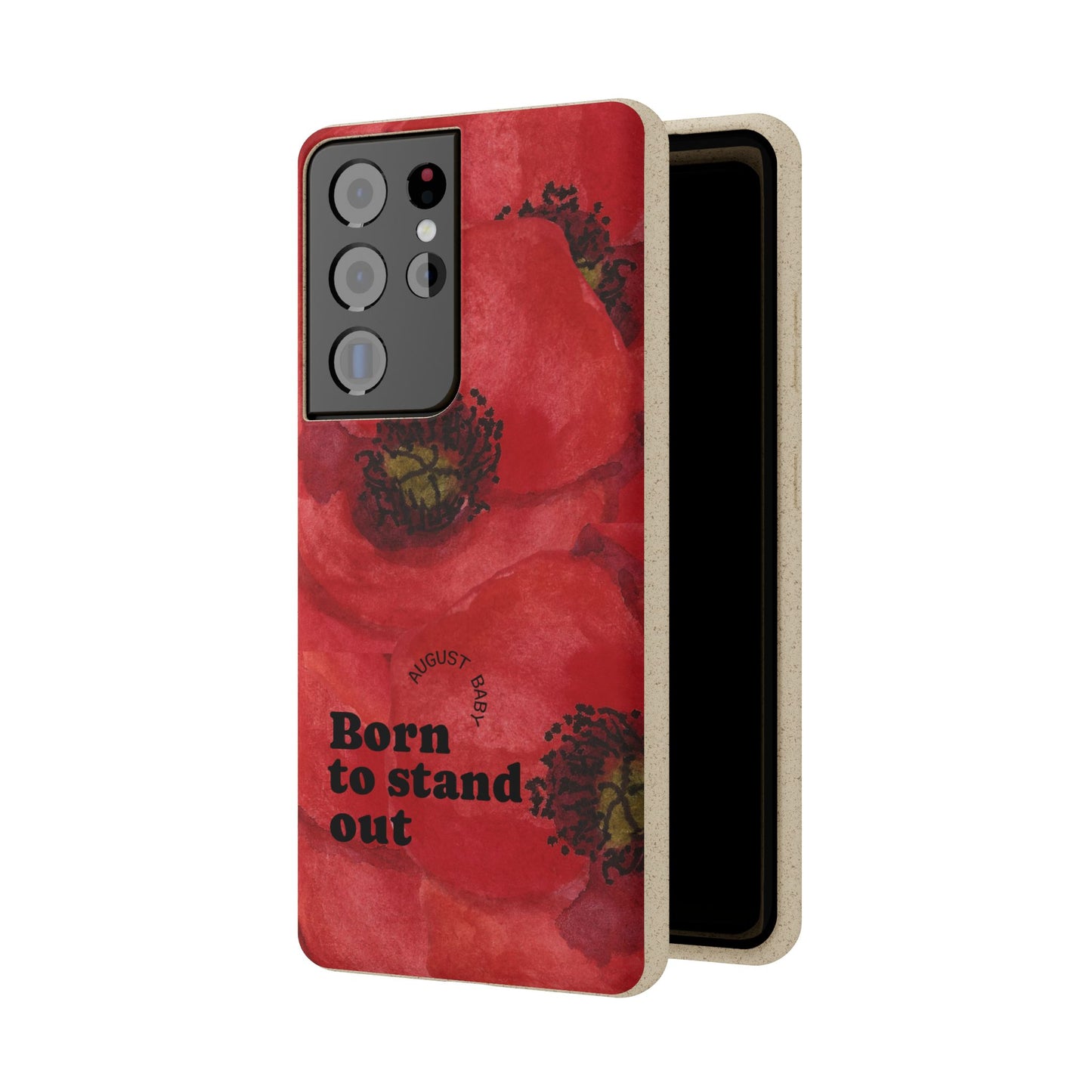 August Eco-friendly birth flower - Biodegradable case