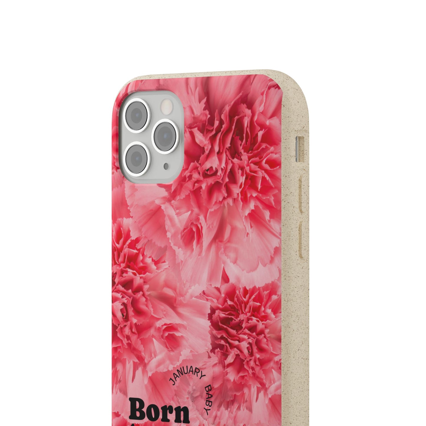 January Eco-friendly birth flower - Biodegradable case