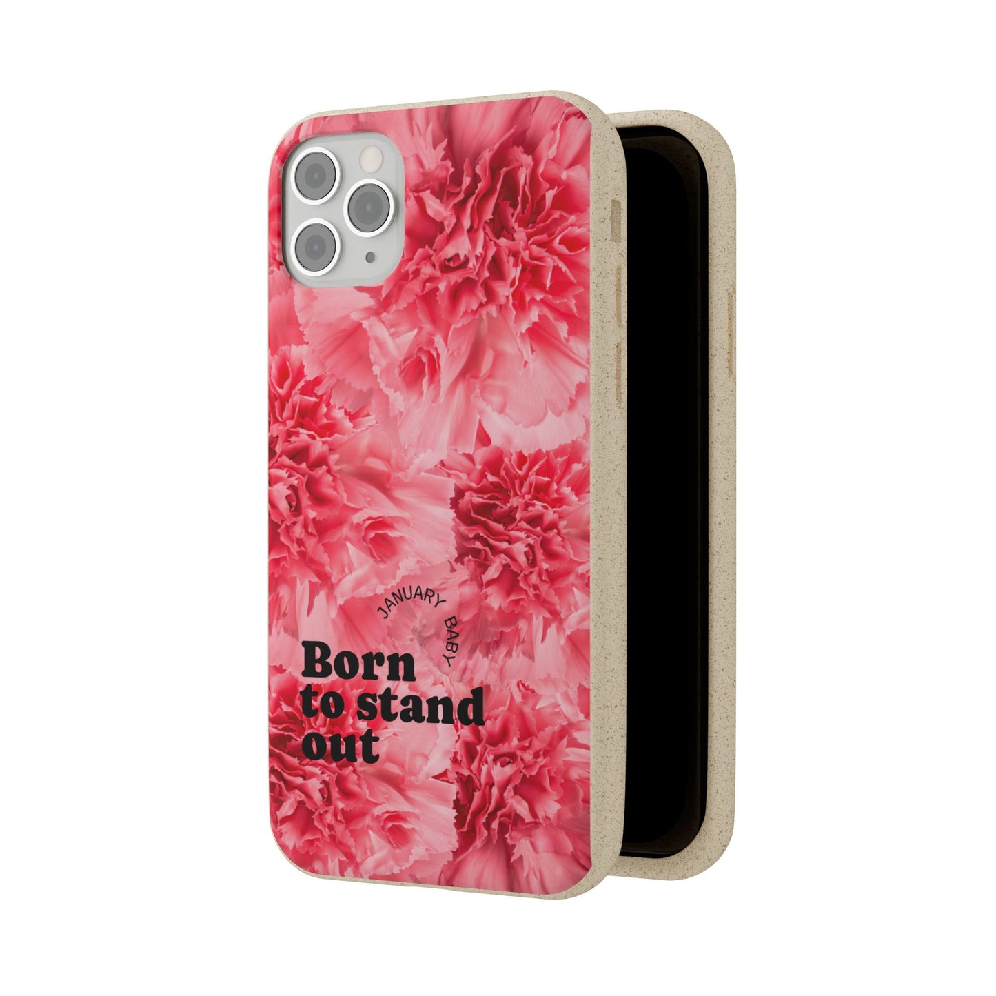 January Eco-friendly birth flower - Biodegradable case