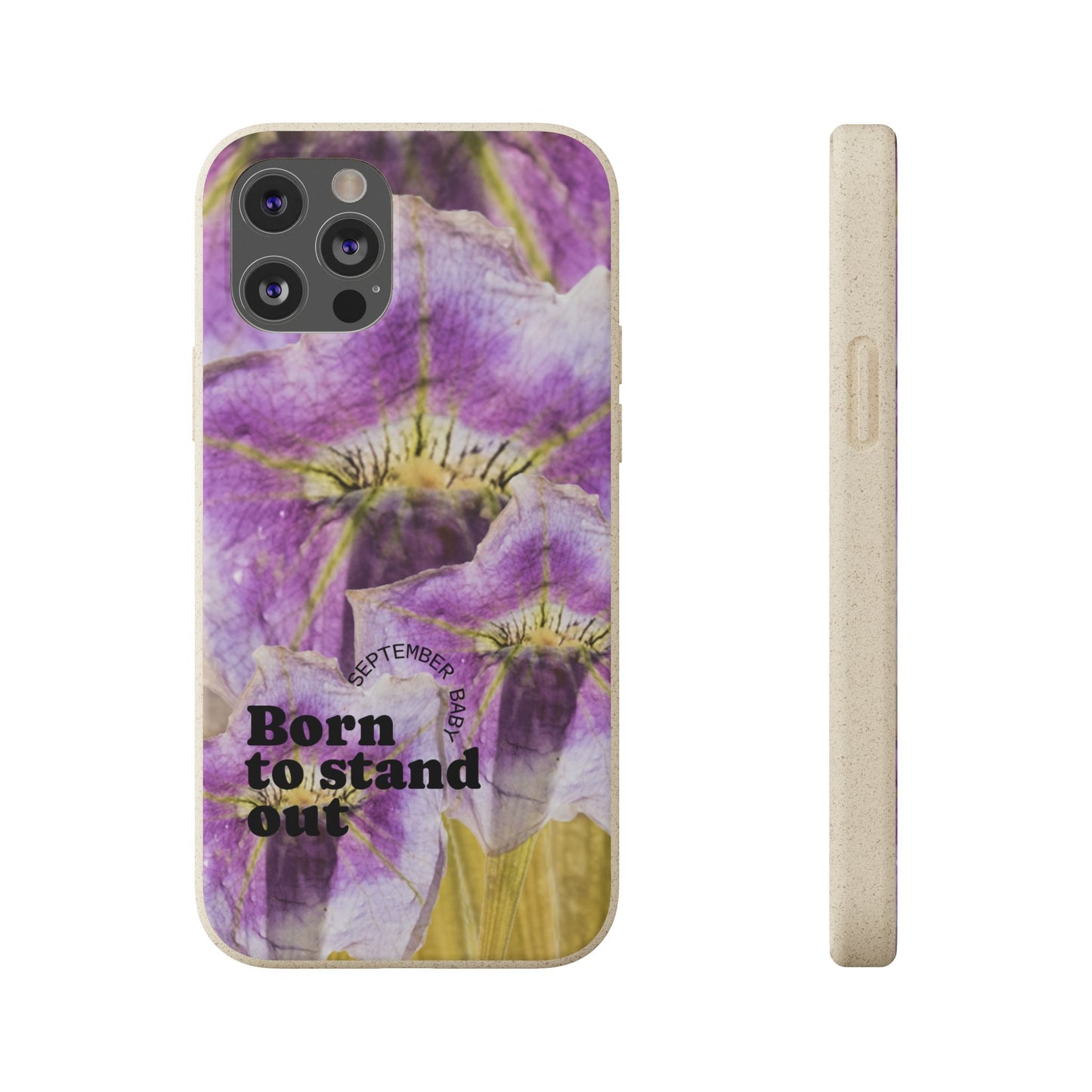 September Eco-friendly birth flower - Biodegradable case