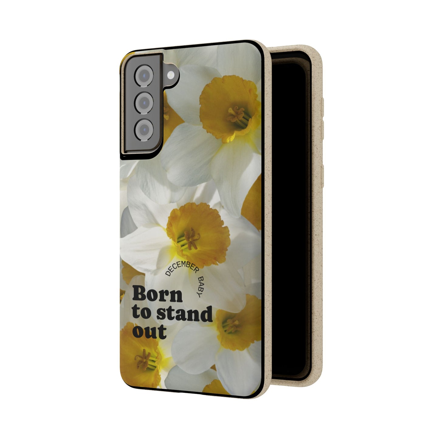 December Eco-friendly birth flower - Biodegradable case