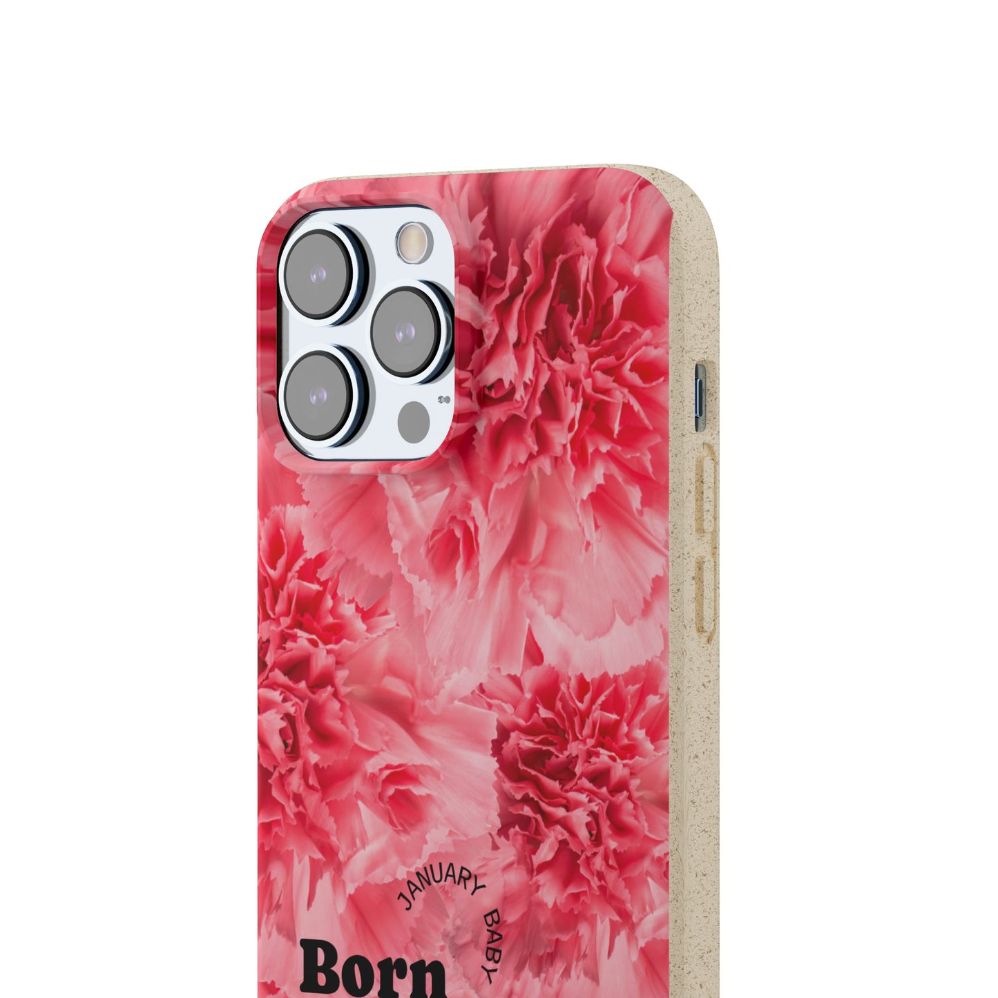 January Eco-friendly birth flower - Biodegradable case