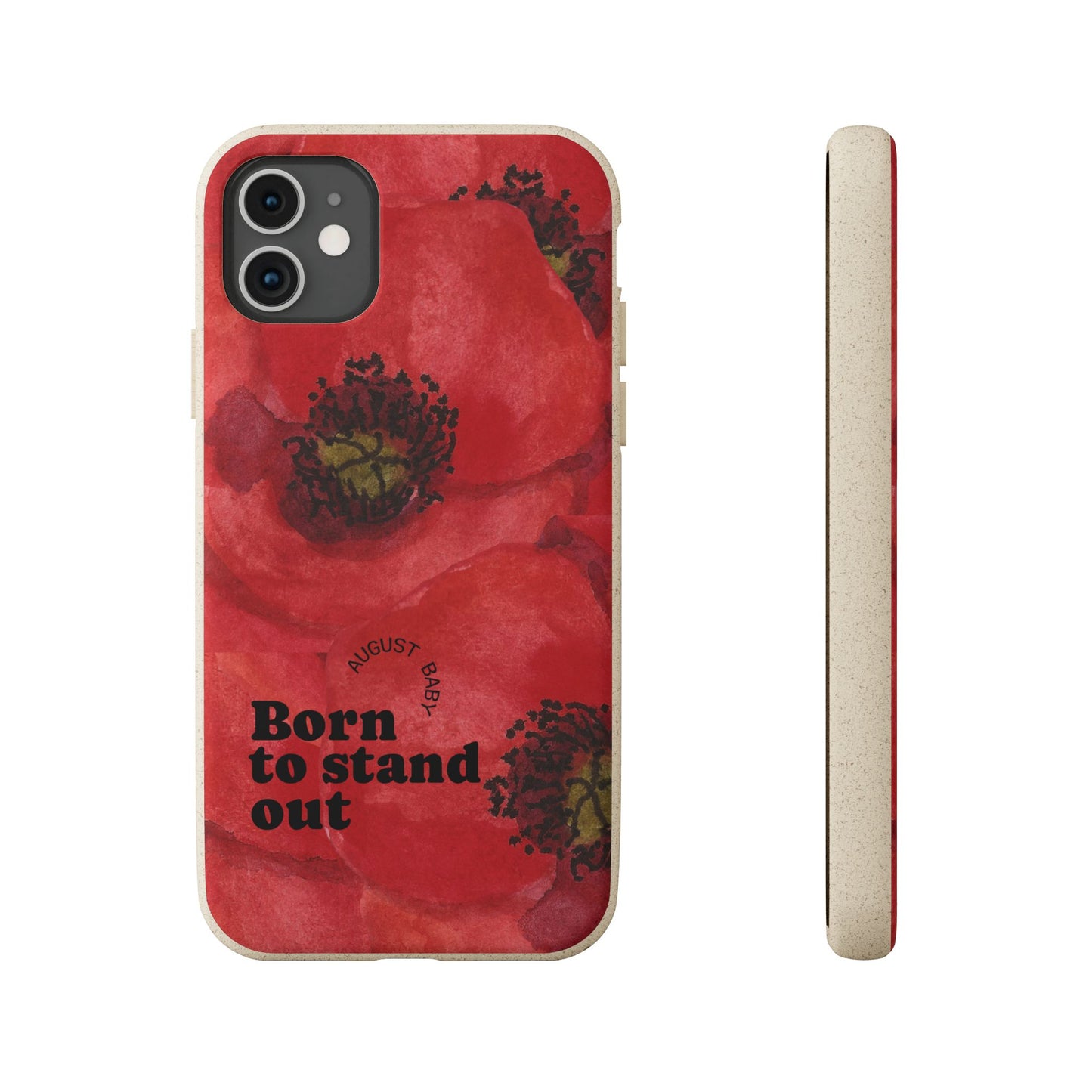 August Eco-friendly birth flower - Biodegradable case