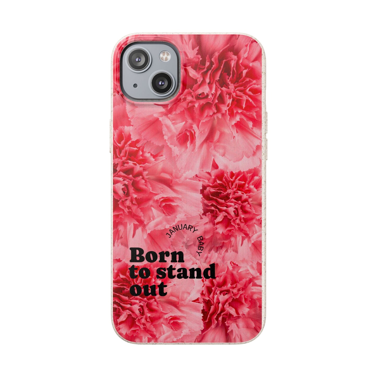 January Eco-friendly birth flower - Biodegradable case