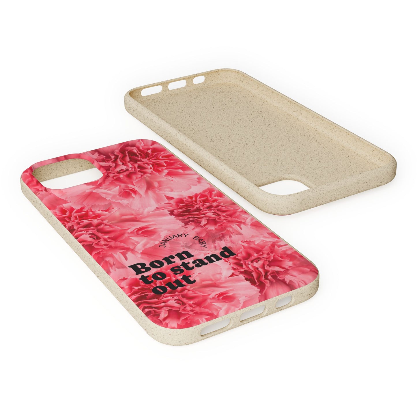 January Eco-friendly birth flower - Biodegradable case