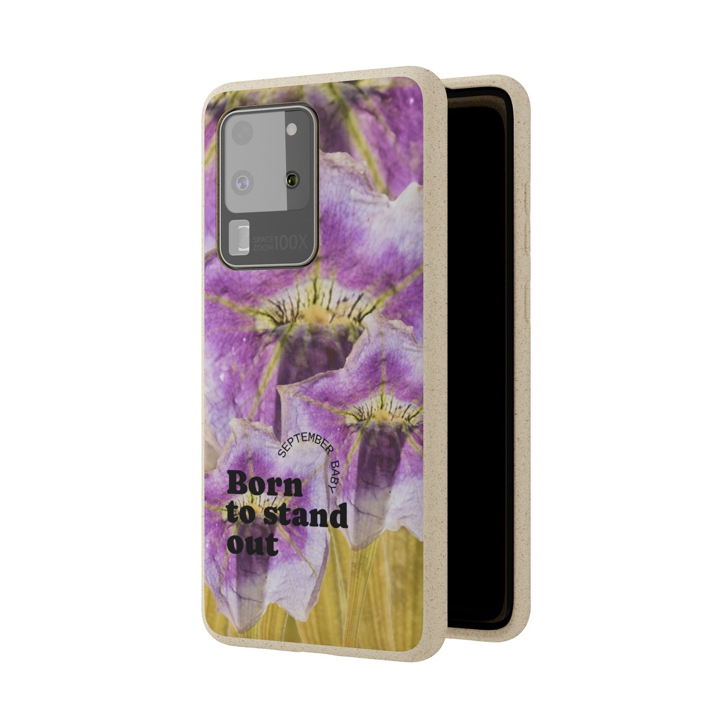 September Eco-friendly birth flower - Biodegradable case
