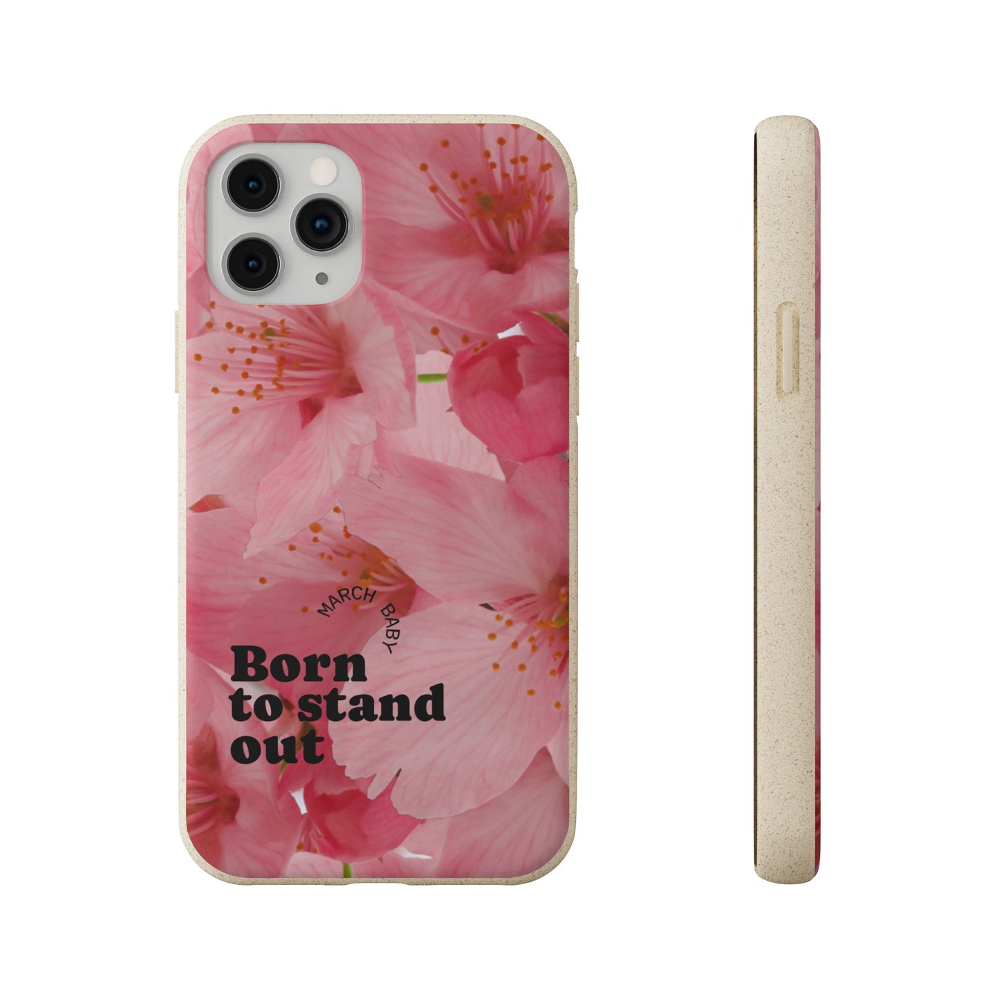 March Eco-friendly birth flower - Biodegradable case