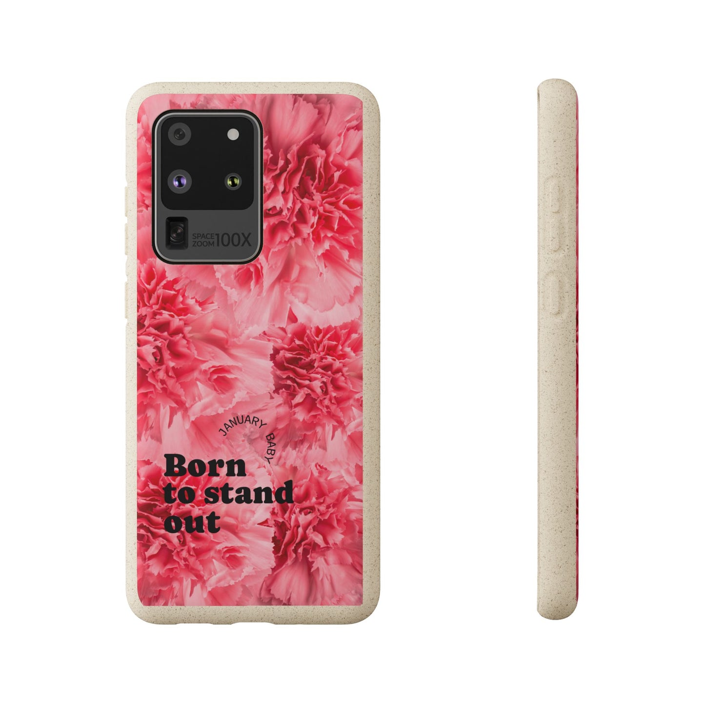 January Eco-friendly birth flower - Biodegradable case