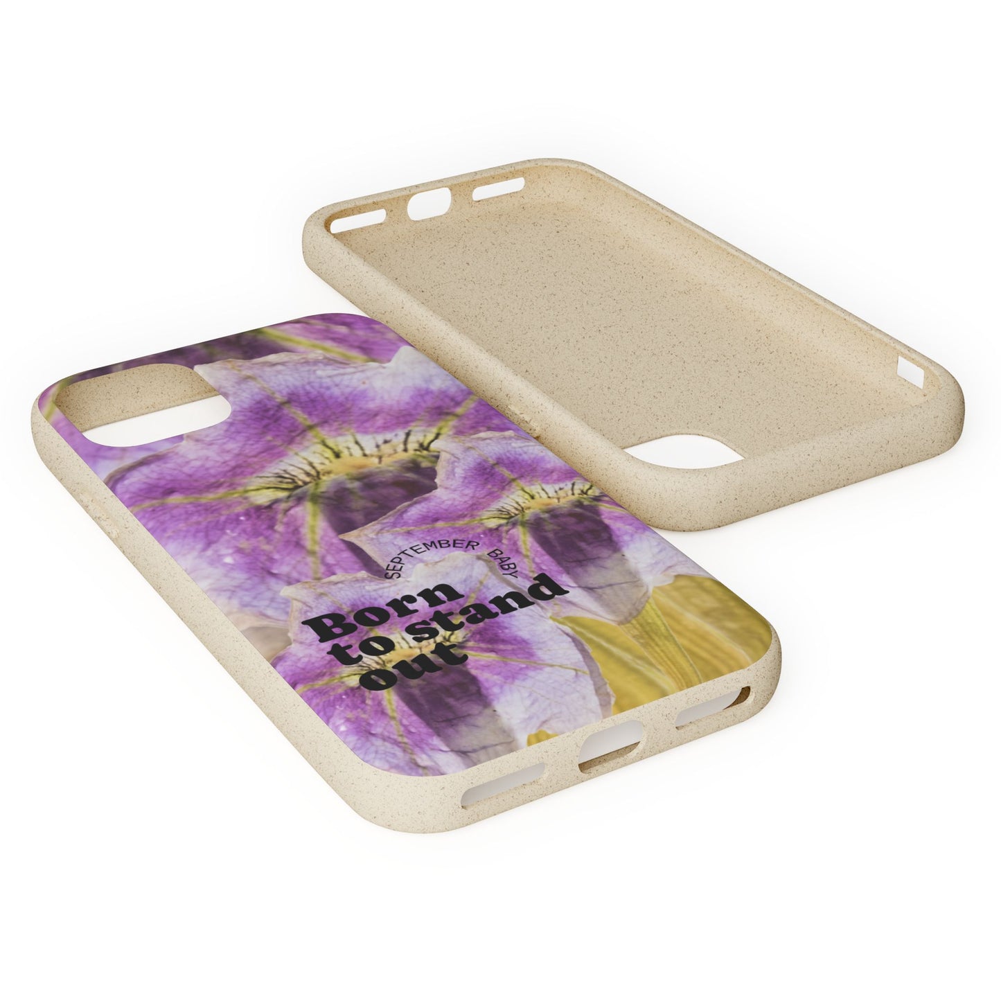 September Eco-friendly birth flower - Biodegradable case