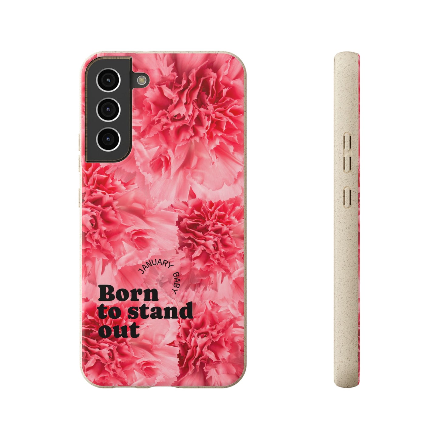 January Eco-friendly birth flower - Biodegradable case
