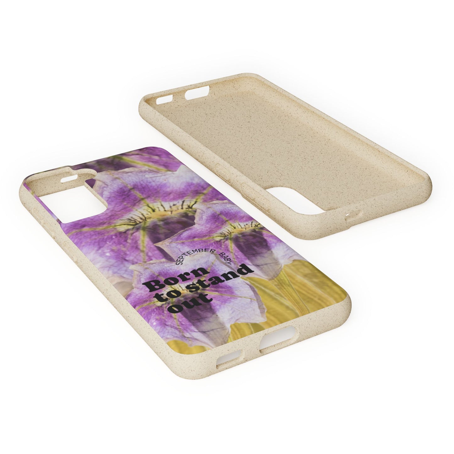 September Eco-friendly birth flower - Biodegradable case