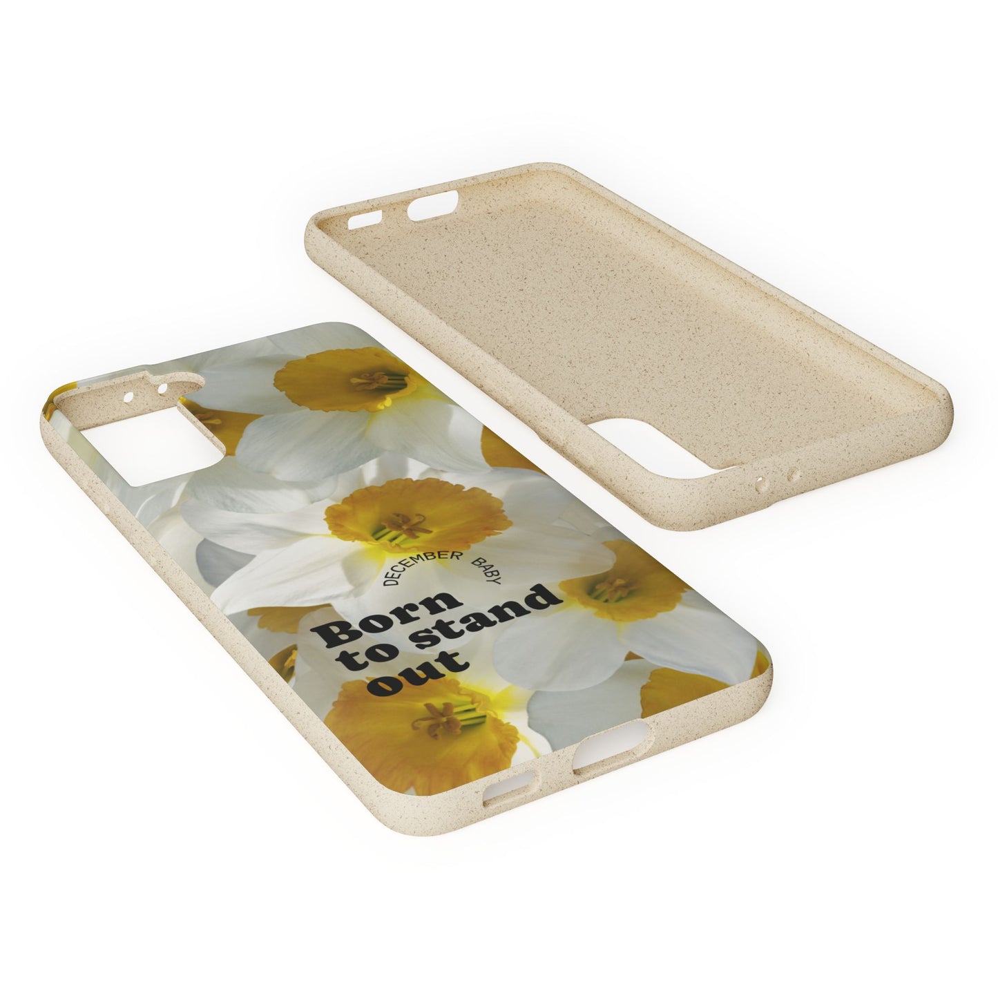 December Eco-friendly birth flower - Biodegradable case
