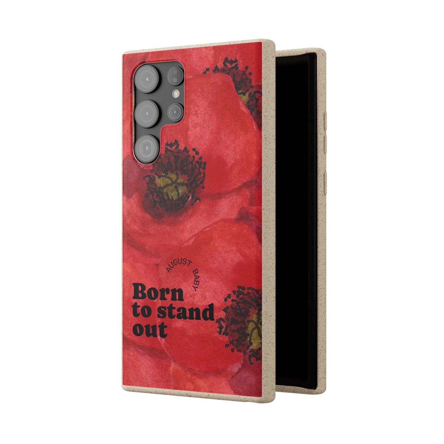August Eco-friendly birth flower - Biodegradable case