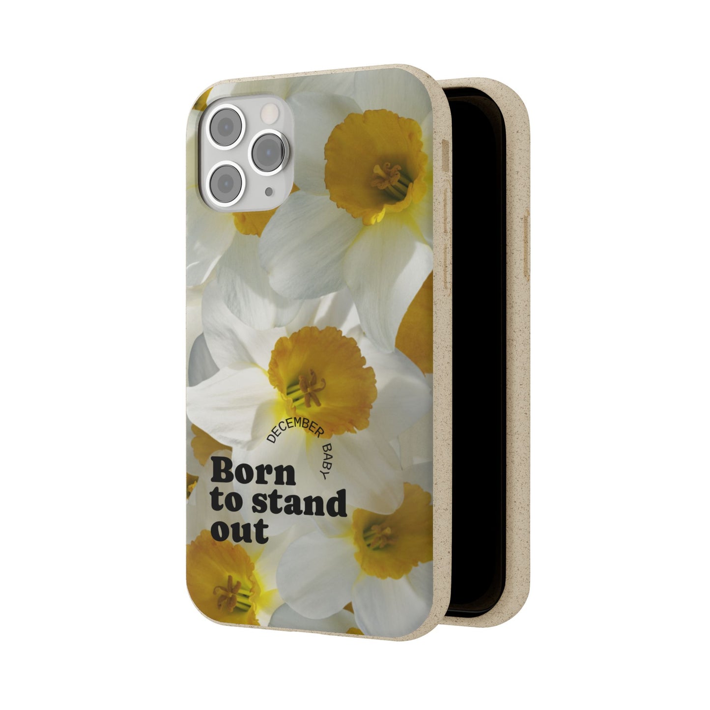 December Eco-friendly birth flower - Biodegradable case