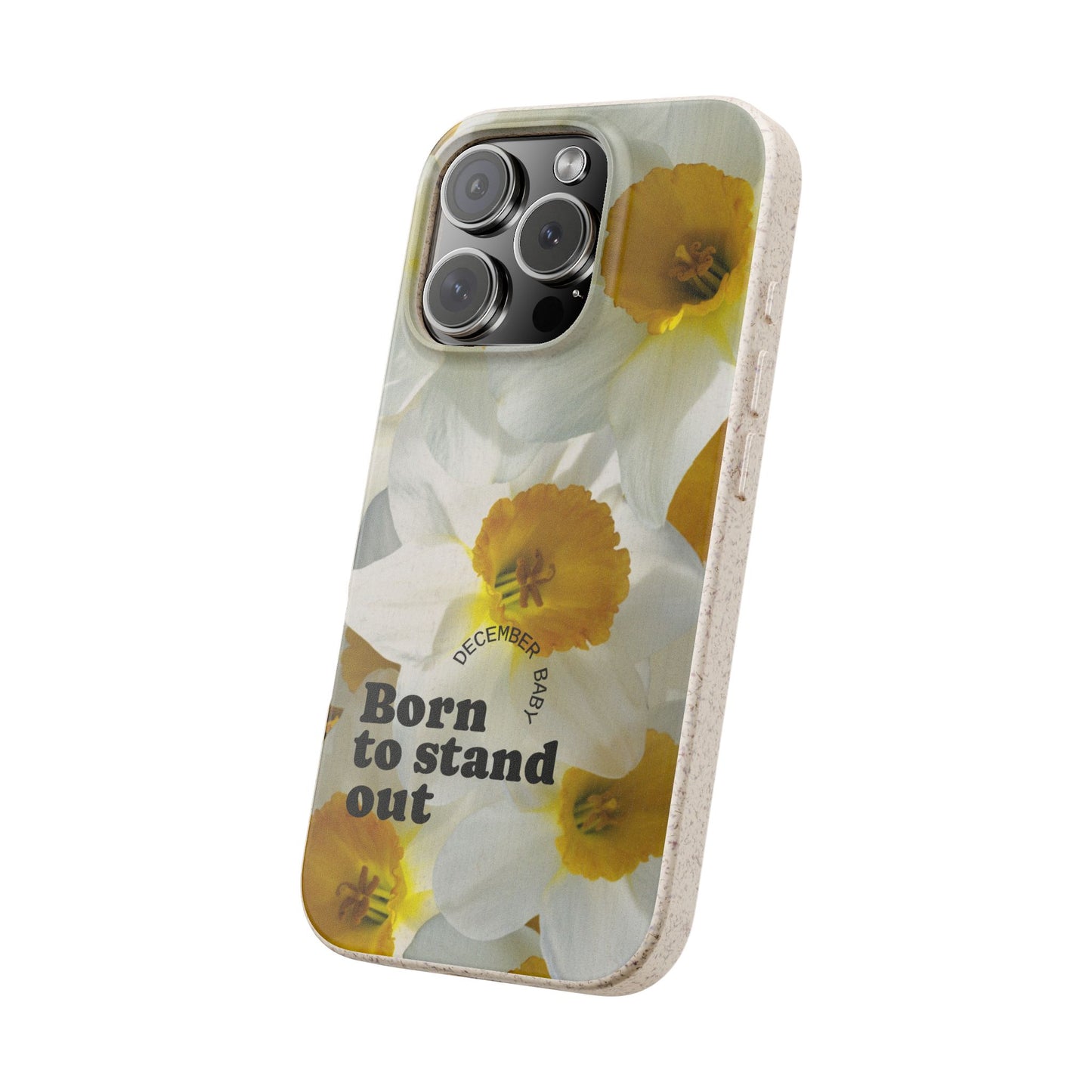 December Eco-friendly birth flower - Biodegradable case