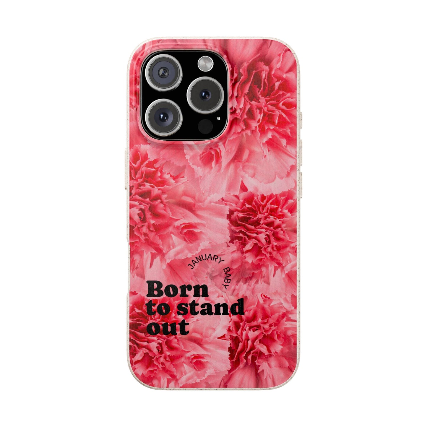 January Eco-friendly birth flower - Biodegradable case