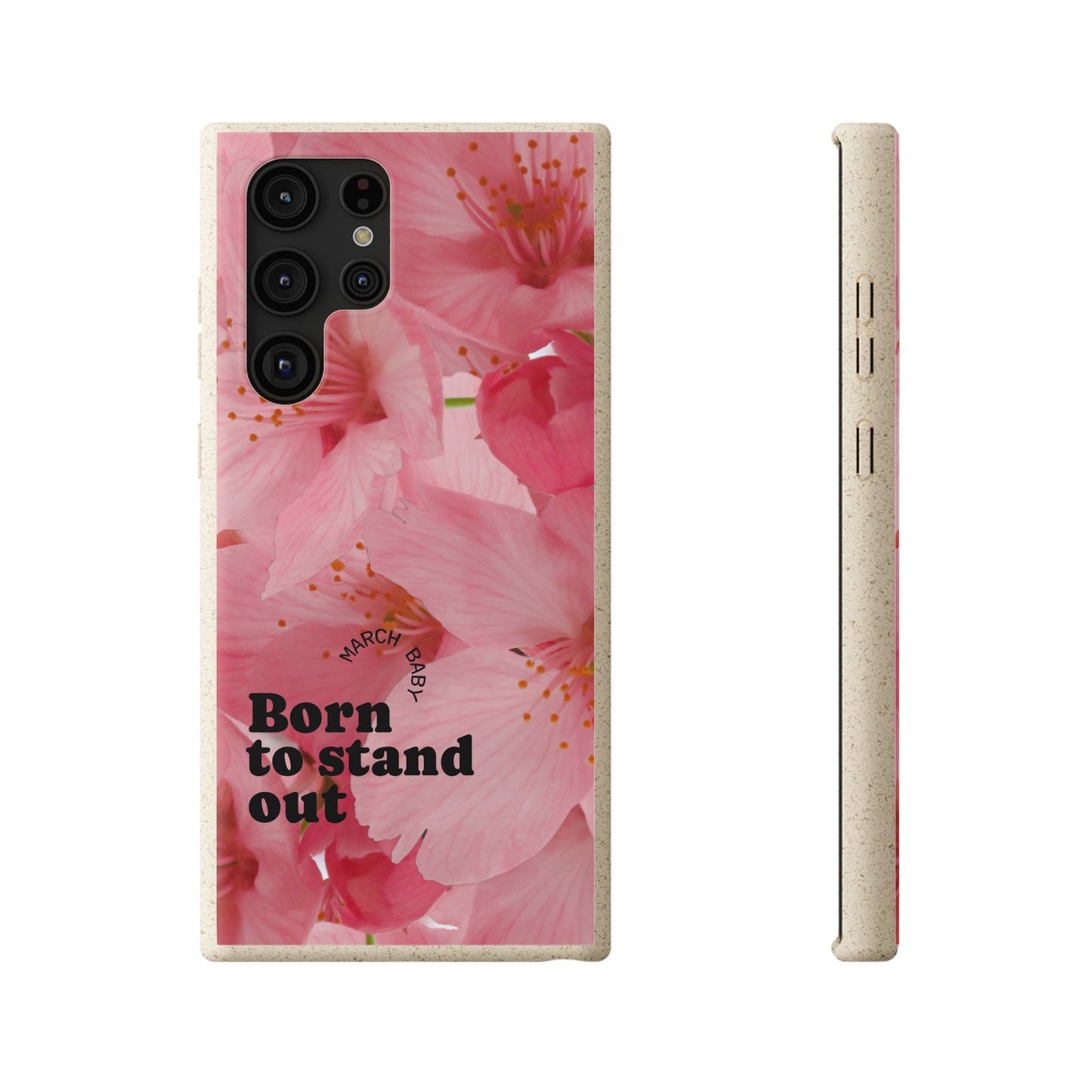 March Eco-friendly birth flower - Biodegradable case