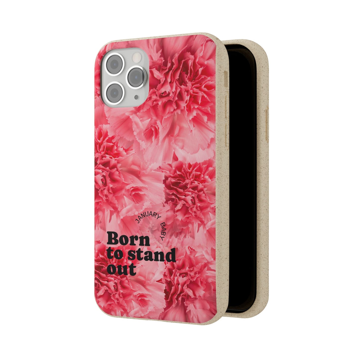 January Eco-friendly birth flower - Biodegradable case