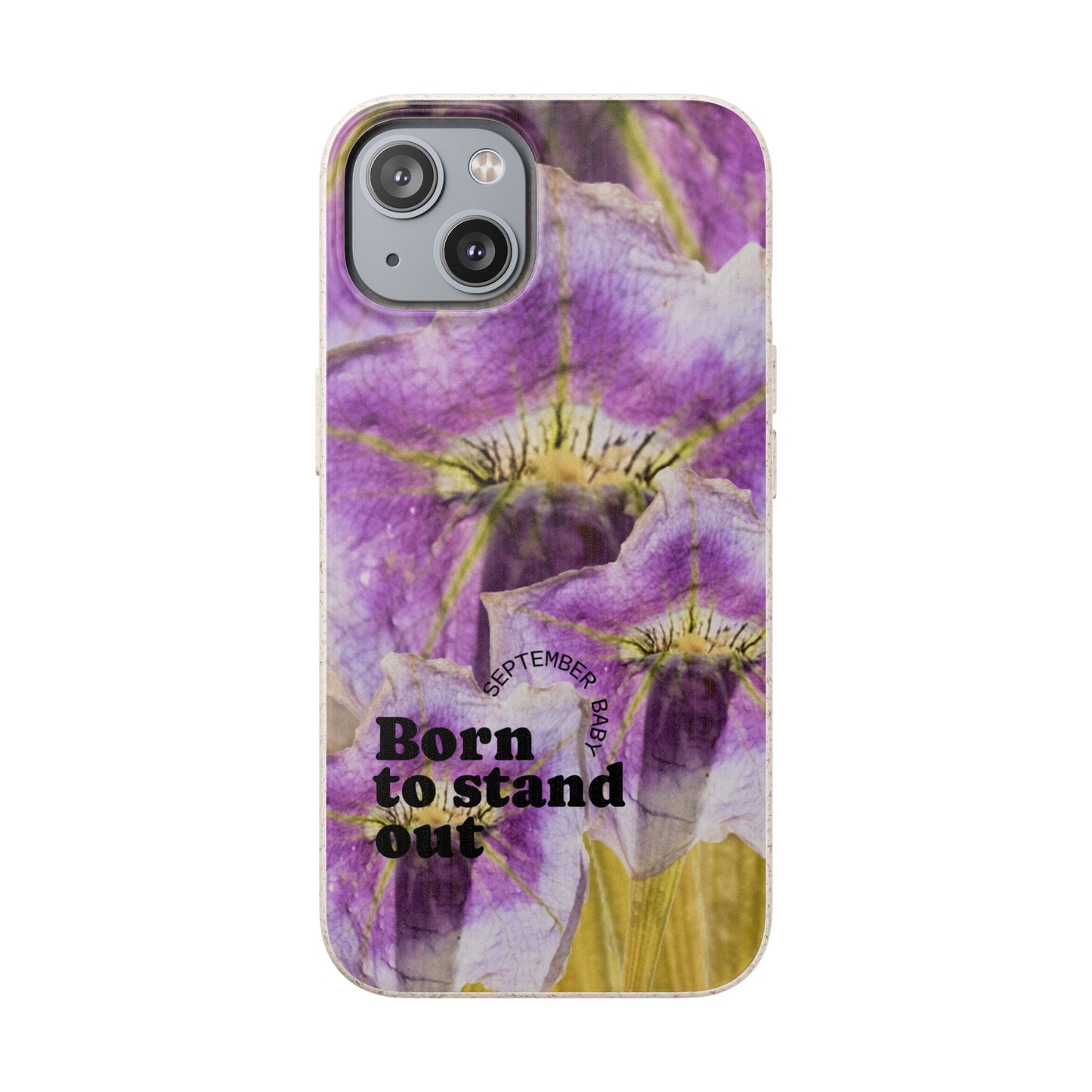 September Eco-friendly birth flower - Biodegradable case