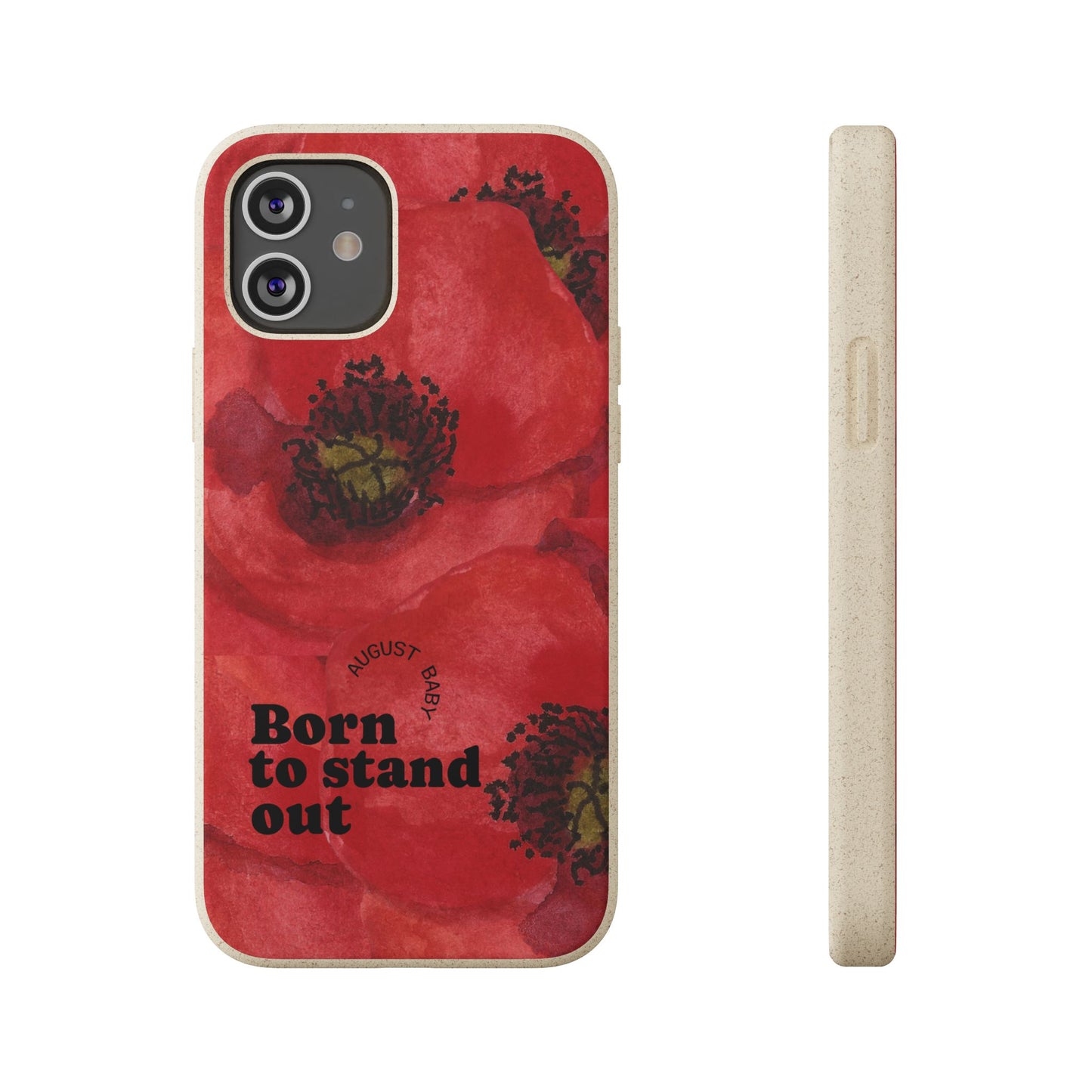 August Eco-friendly birth flower - Biodegradable case