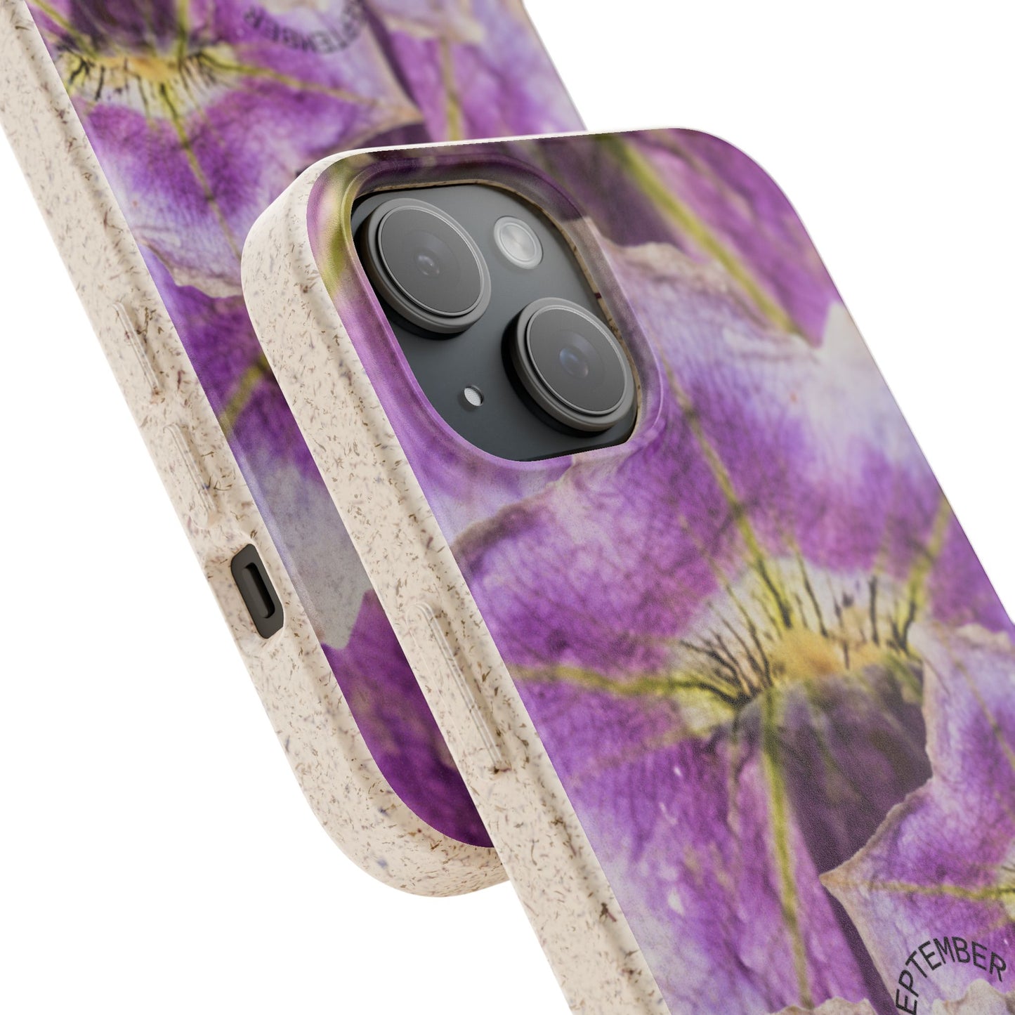 September Eco-friendly birth flower - Biodegradable case