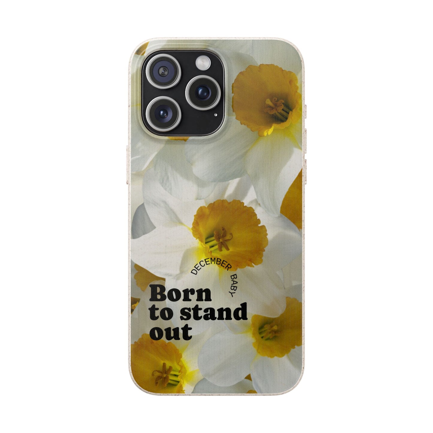 December Eco-friendly birth flower - Biodegradable case