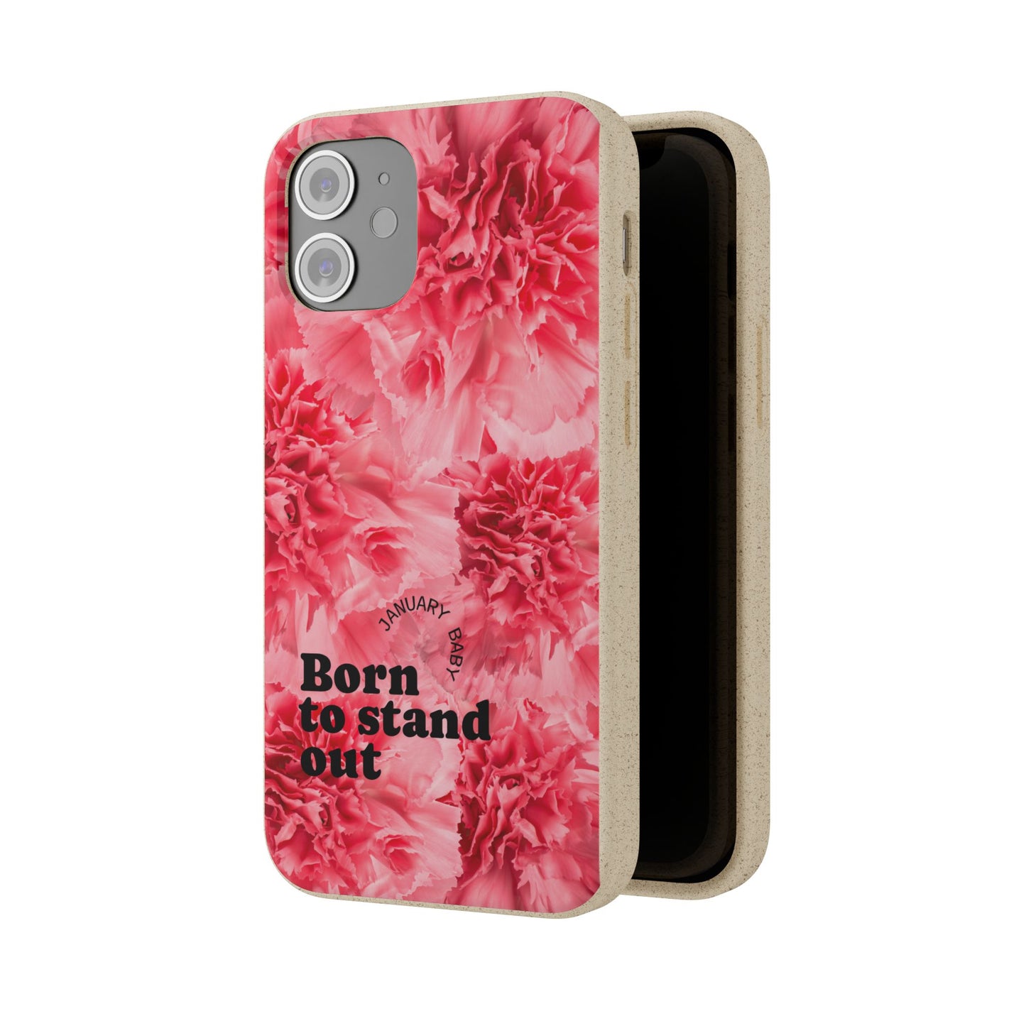 January Eco-friendly birth flower - Biodegradable case