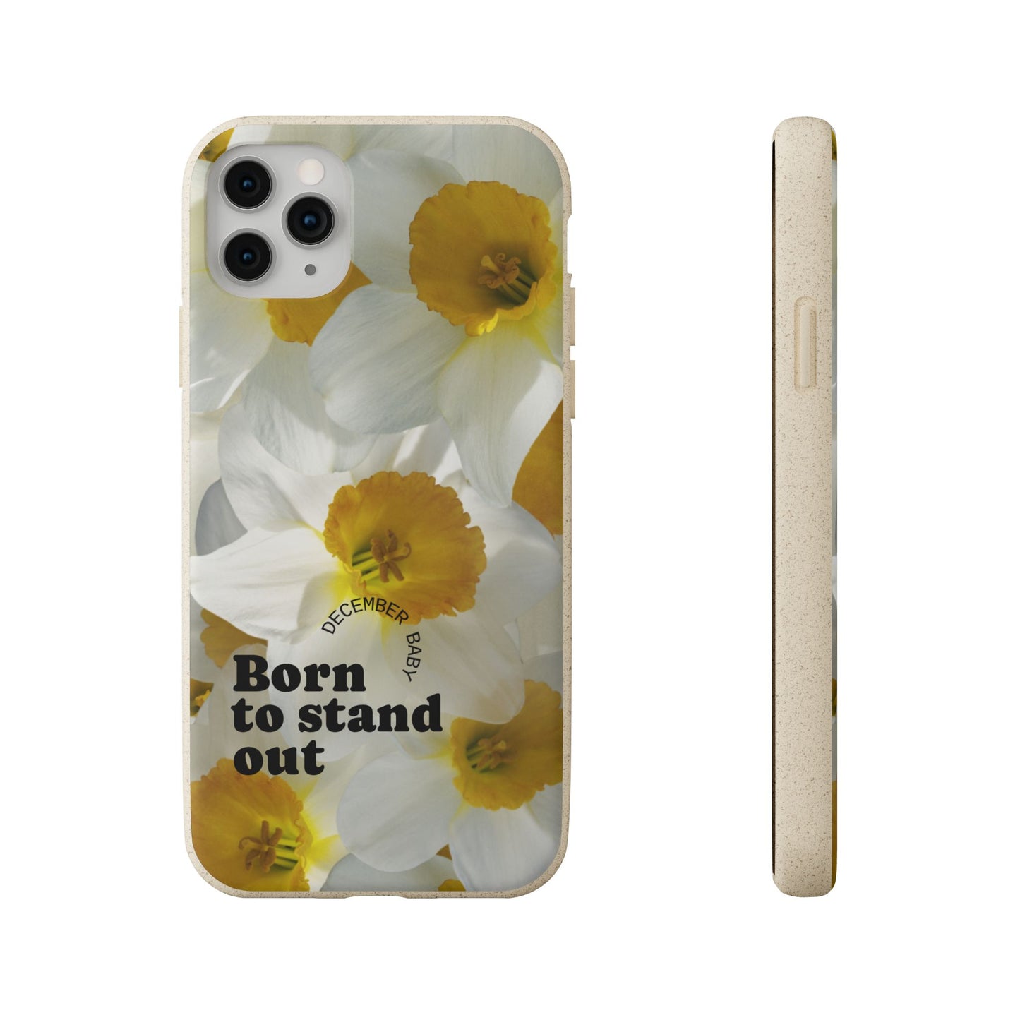 December Eco-friendly birth flower - Biodegradable case