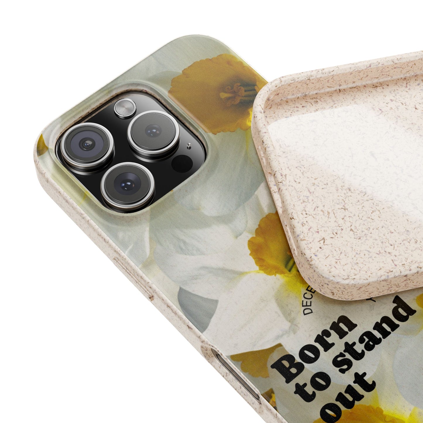December Eco-friendly birth flower - Biodegradable case