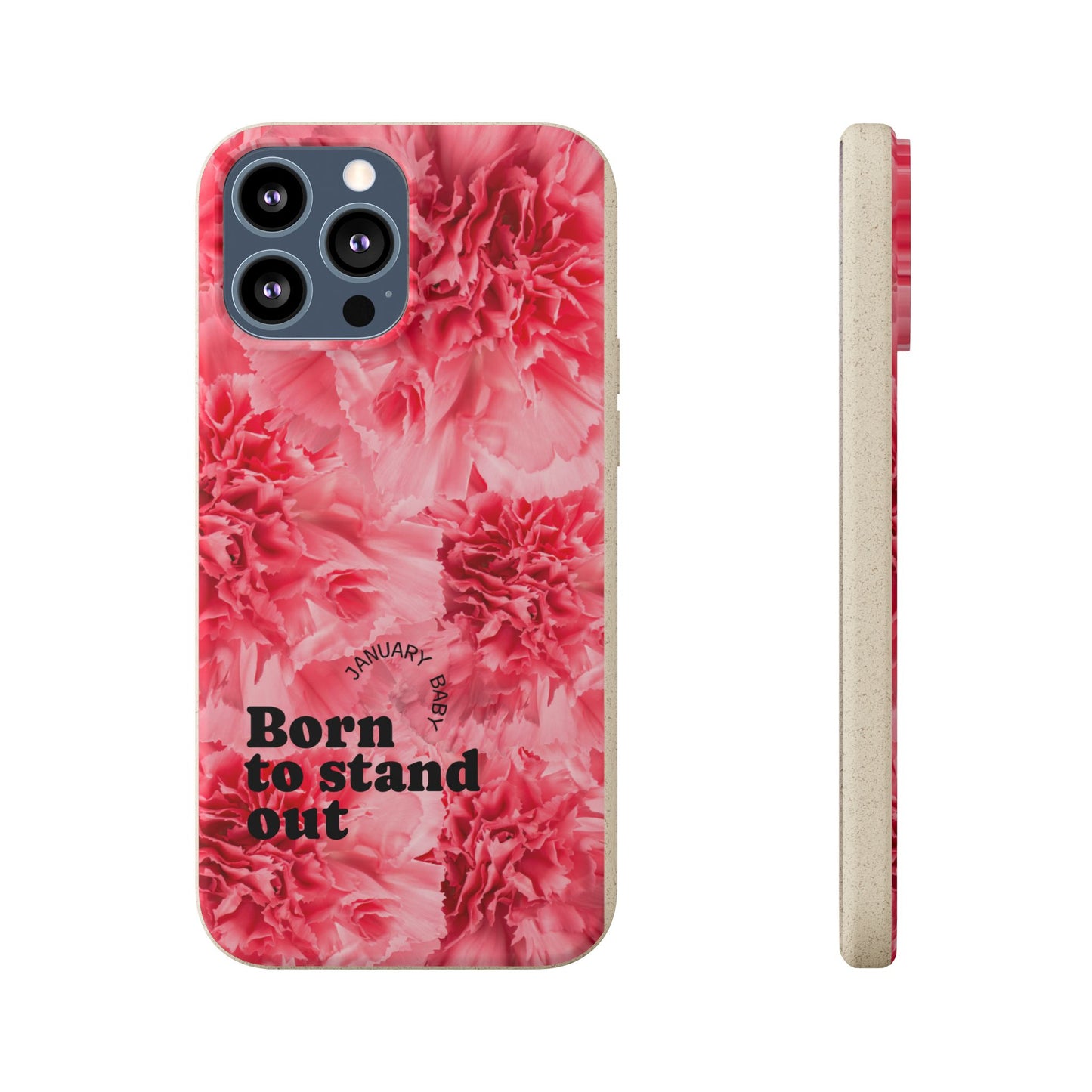 January Eco-friendly birth flower - Biodegradable case
