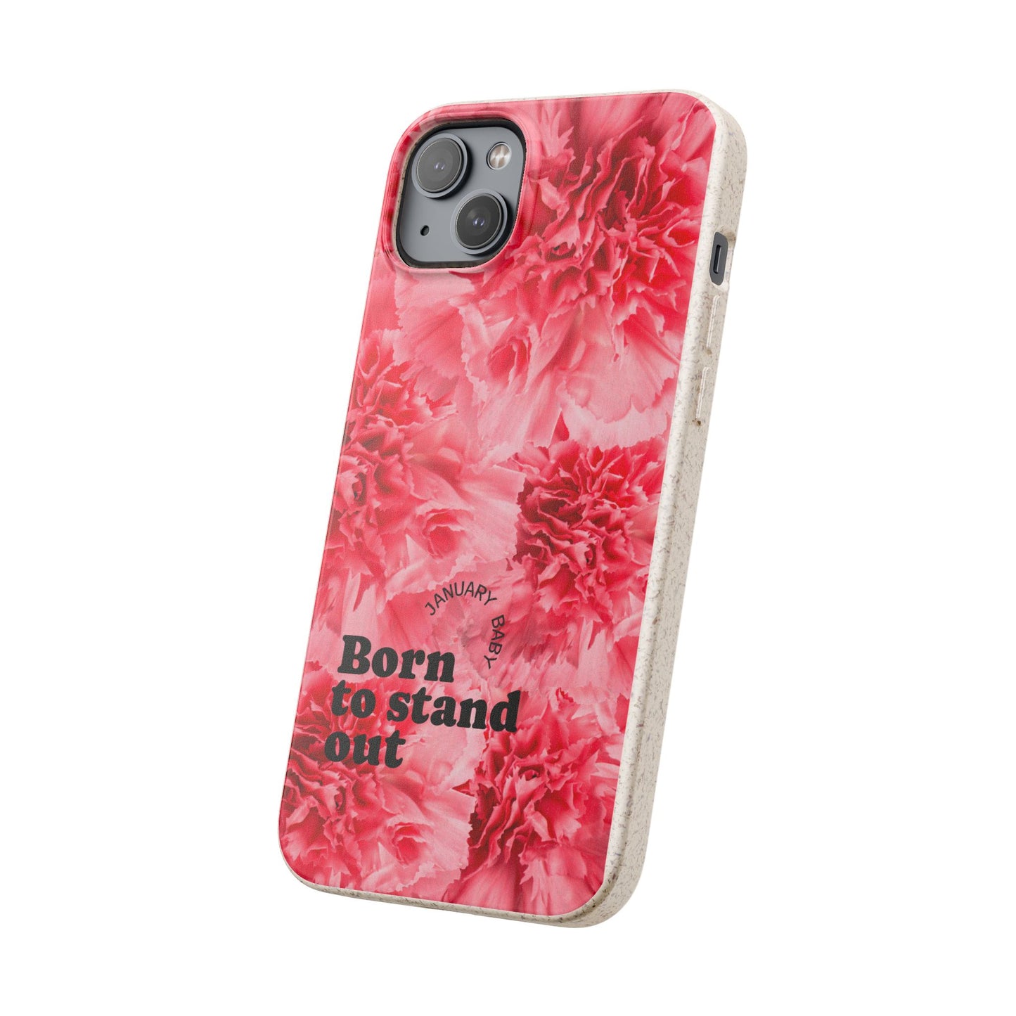 January Eco-friendly birth flower - Biodegradable case