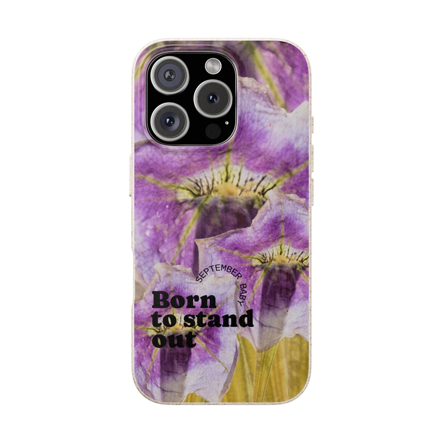 September Eco-friendly birth flower - Biodegradable case