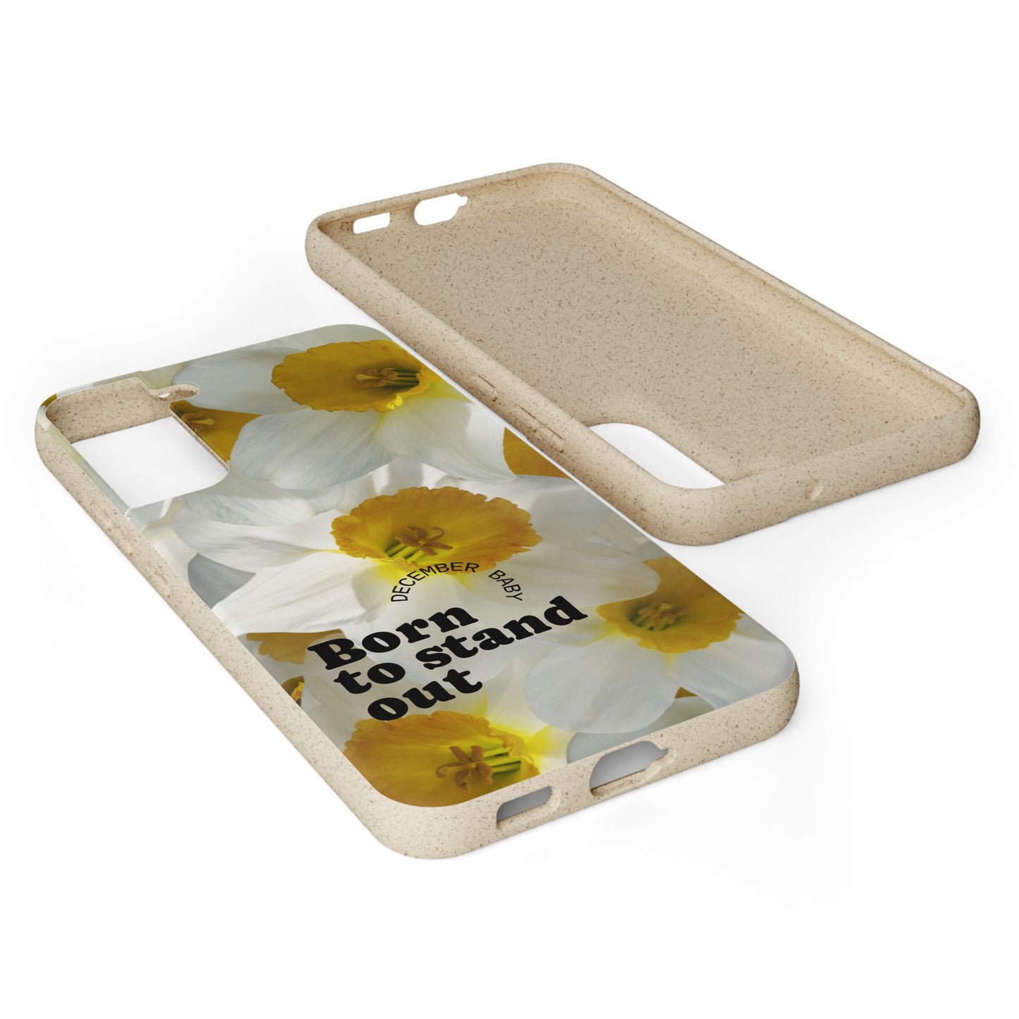 December Eco-friendly birth flower - Biodegradable case